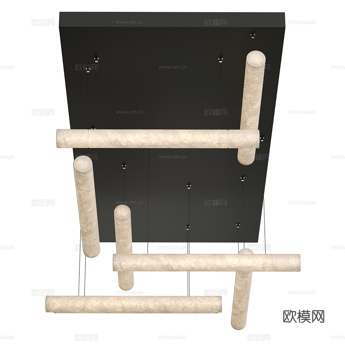 新中式工艺吊灯3d模型