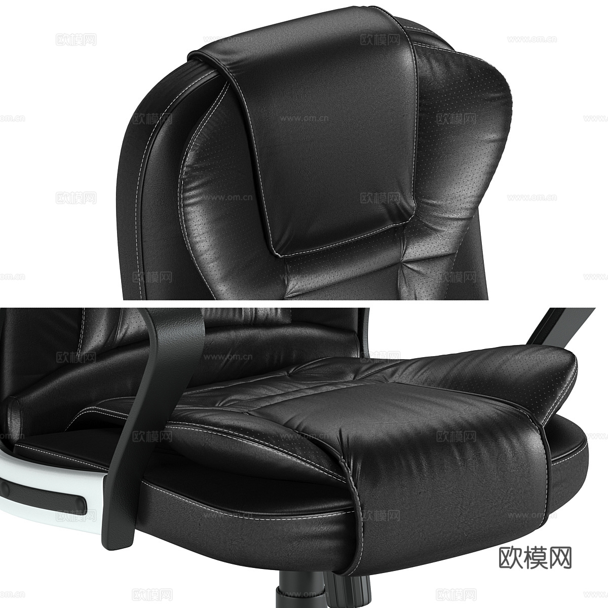 现代Tetchair Baron 办公椅3d模型下载（渲染图3）