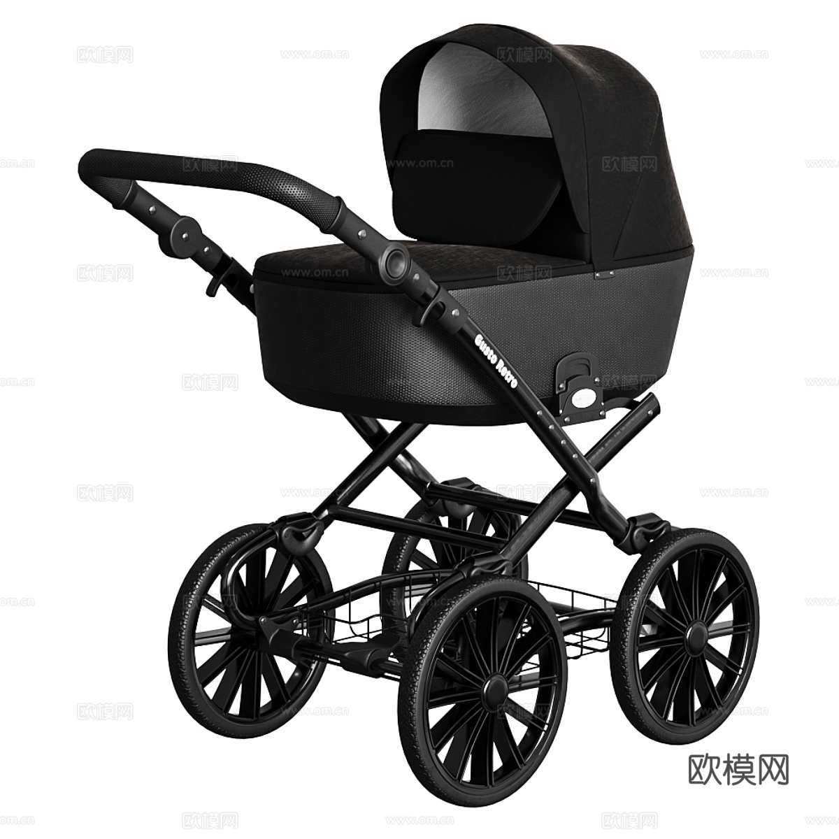儿童婴儿车3d模型