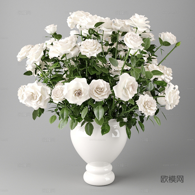 花卉 花瓶 花艺3d模型