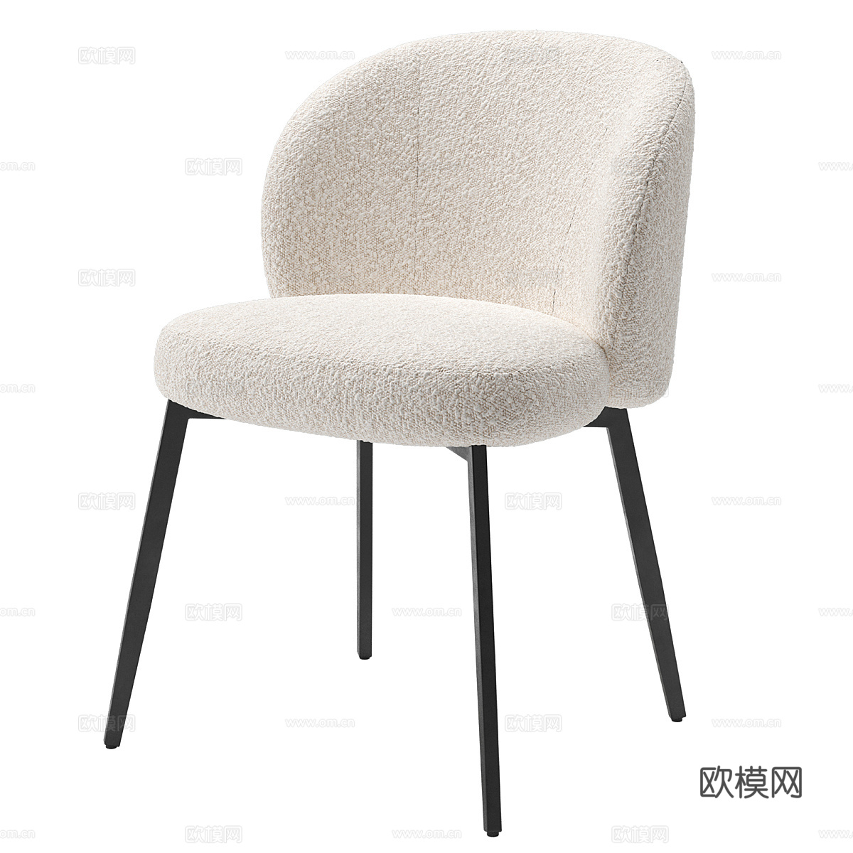 现代意式休闲桌椅3d模型下载（渲染图3）