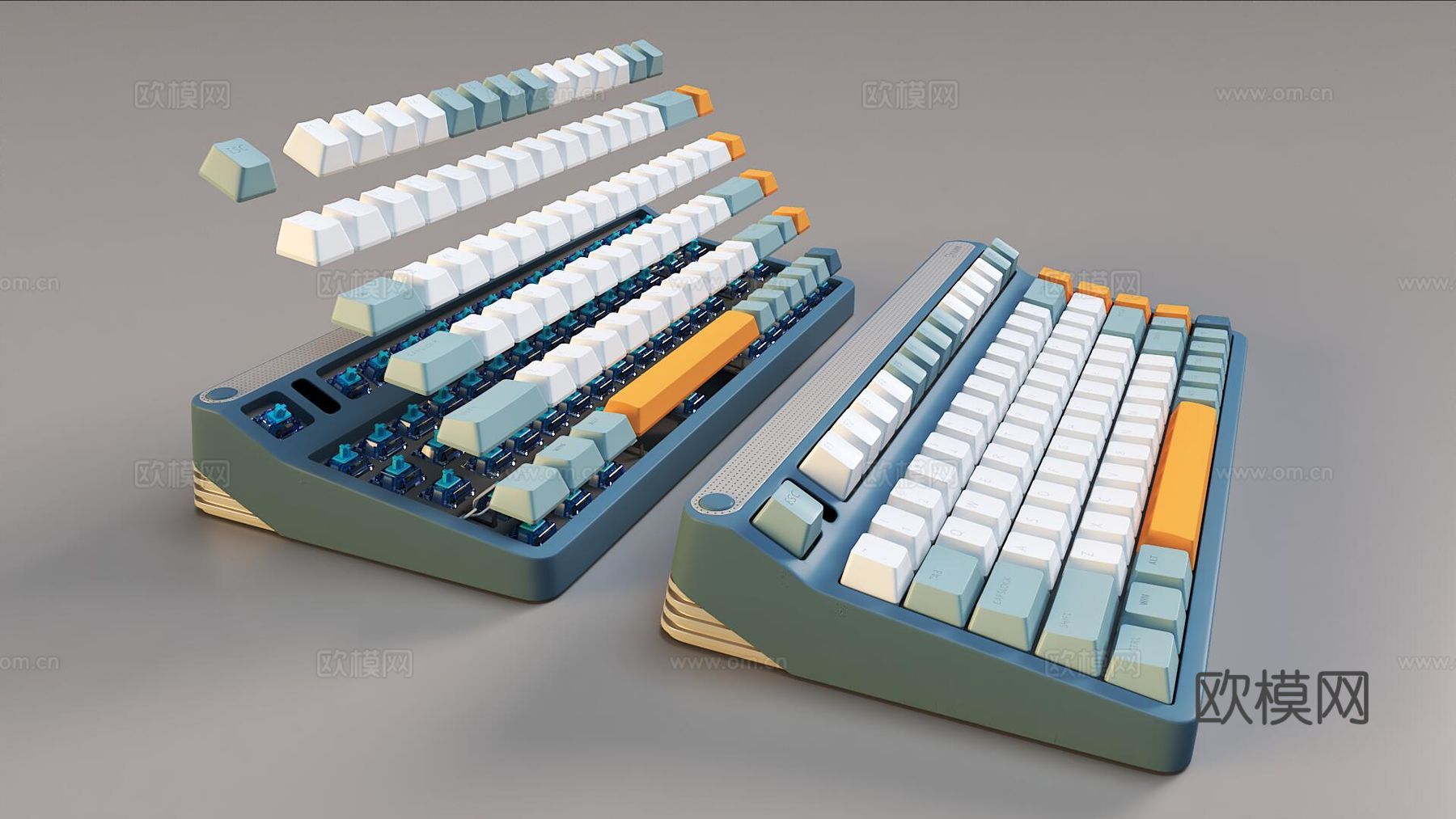 键盘3d模型
