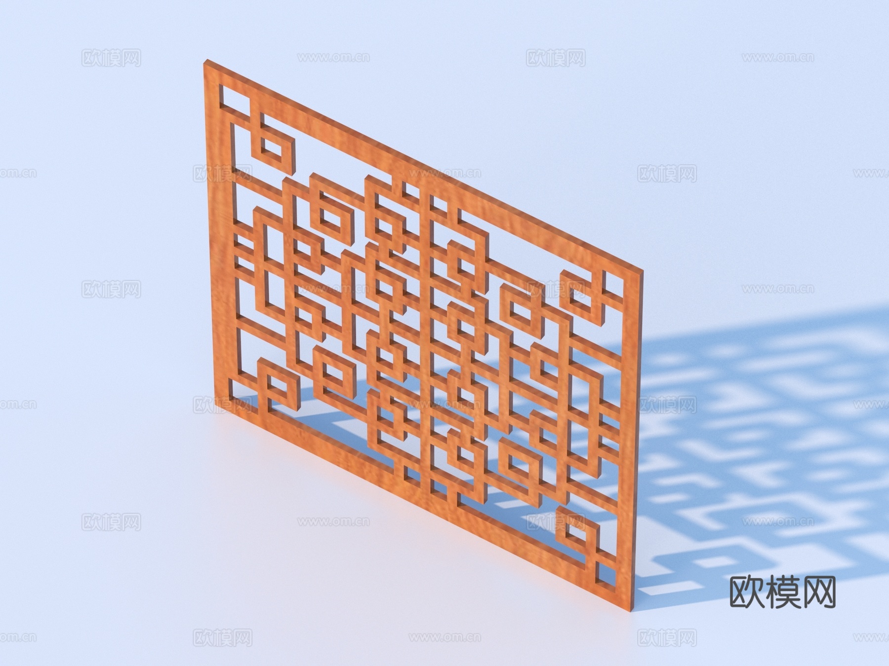 镂花窗 花格窗 镂空窗 浮雕 木雕3d模型