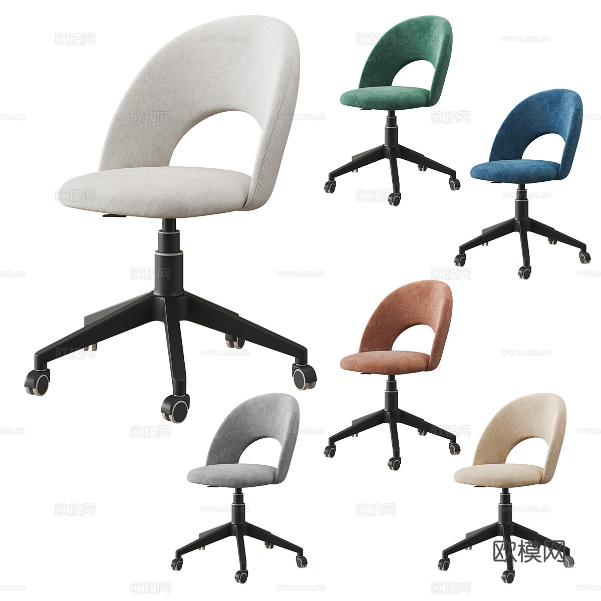 Megan 办公椅3d模型下载（渲染图5）