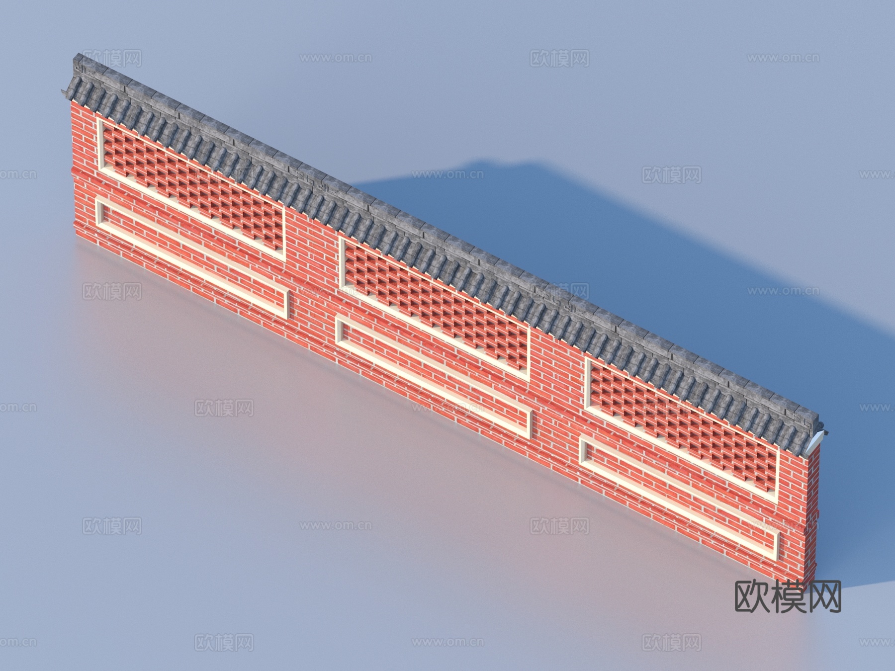 砖墙 红砖墙 立体砖墙3d模型