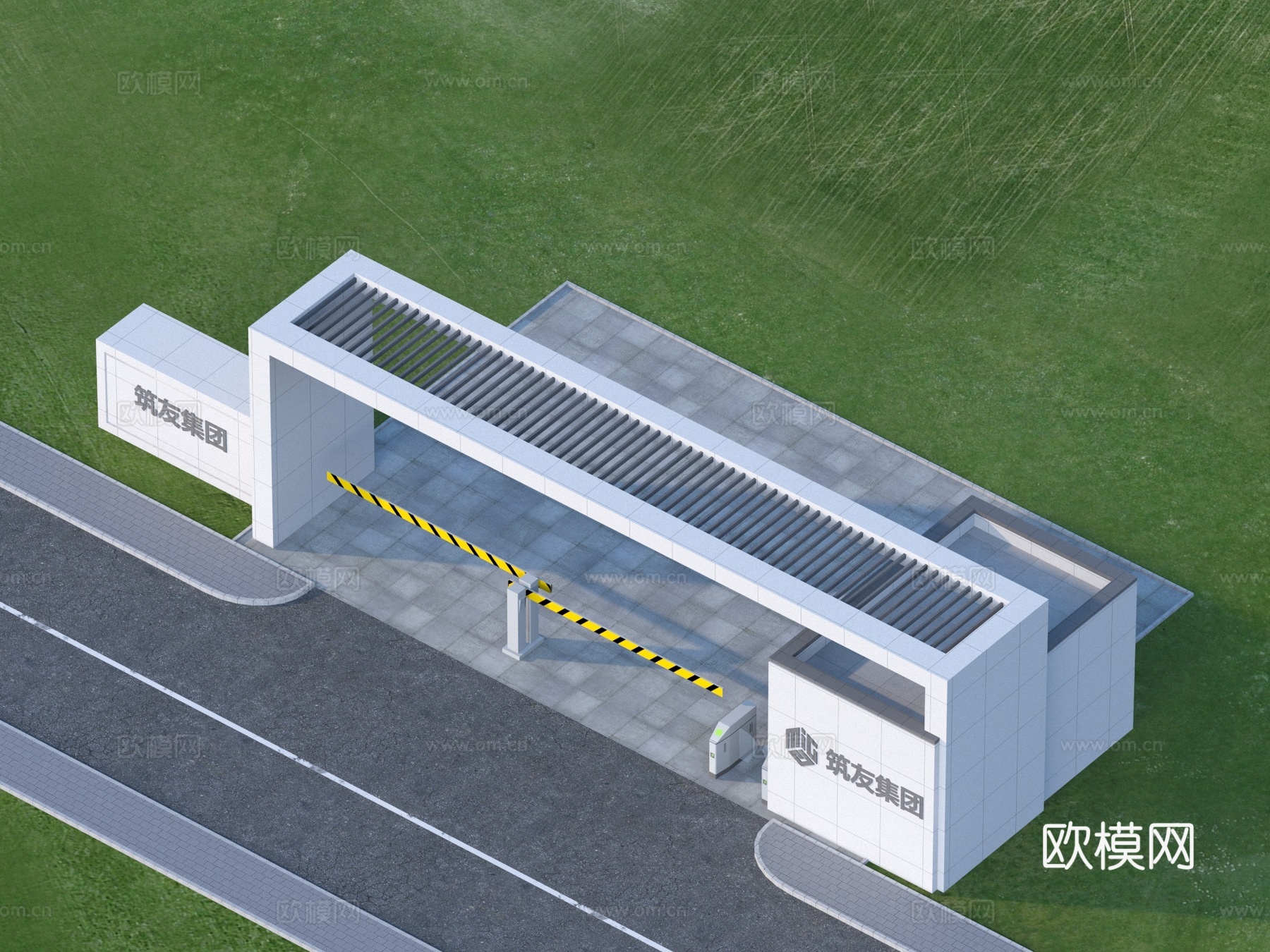 大门 入口大门 建筑3d模型