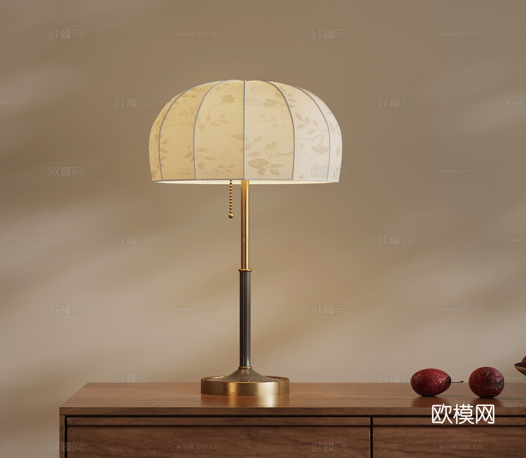 法式中古风台灯3d模型下载