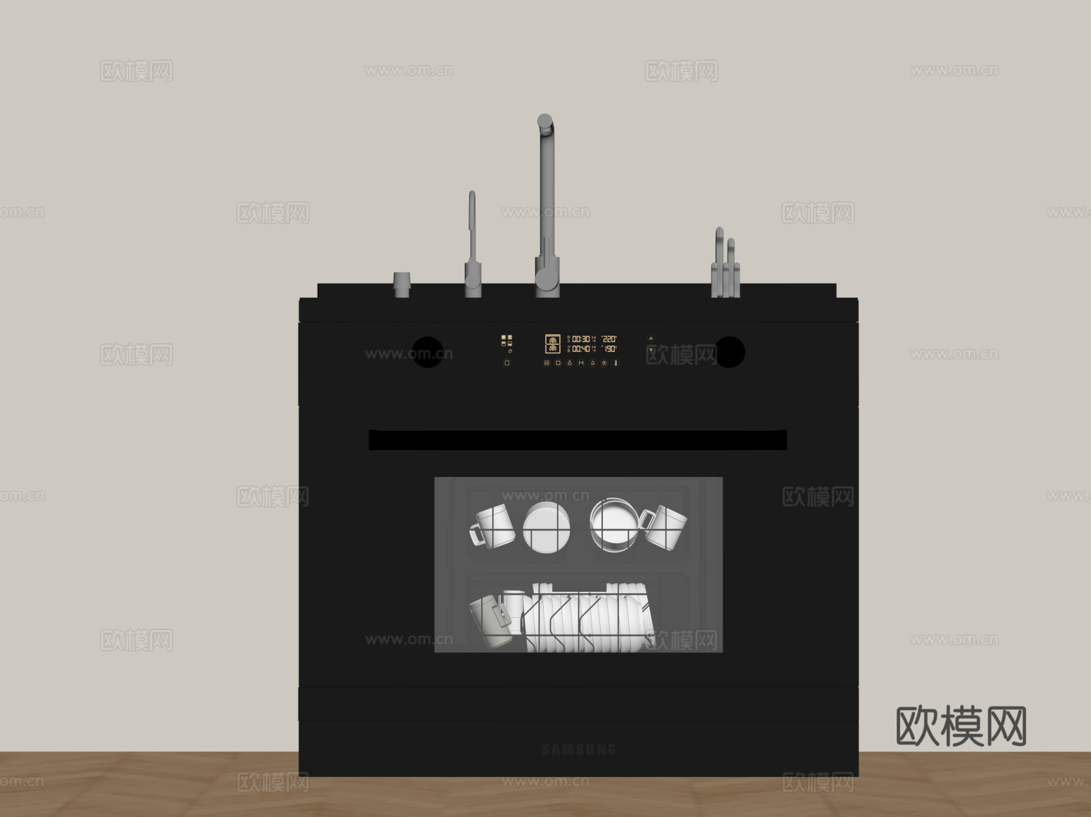 水槽 现代水槽su模型