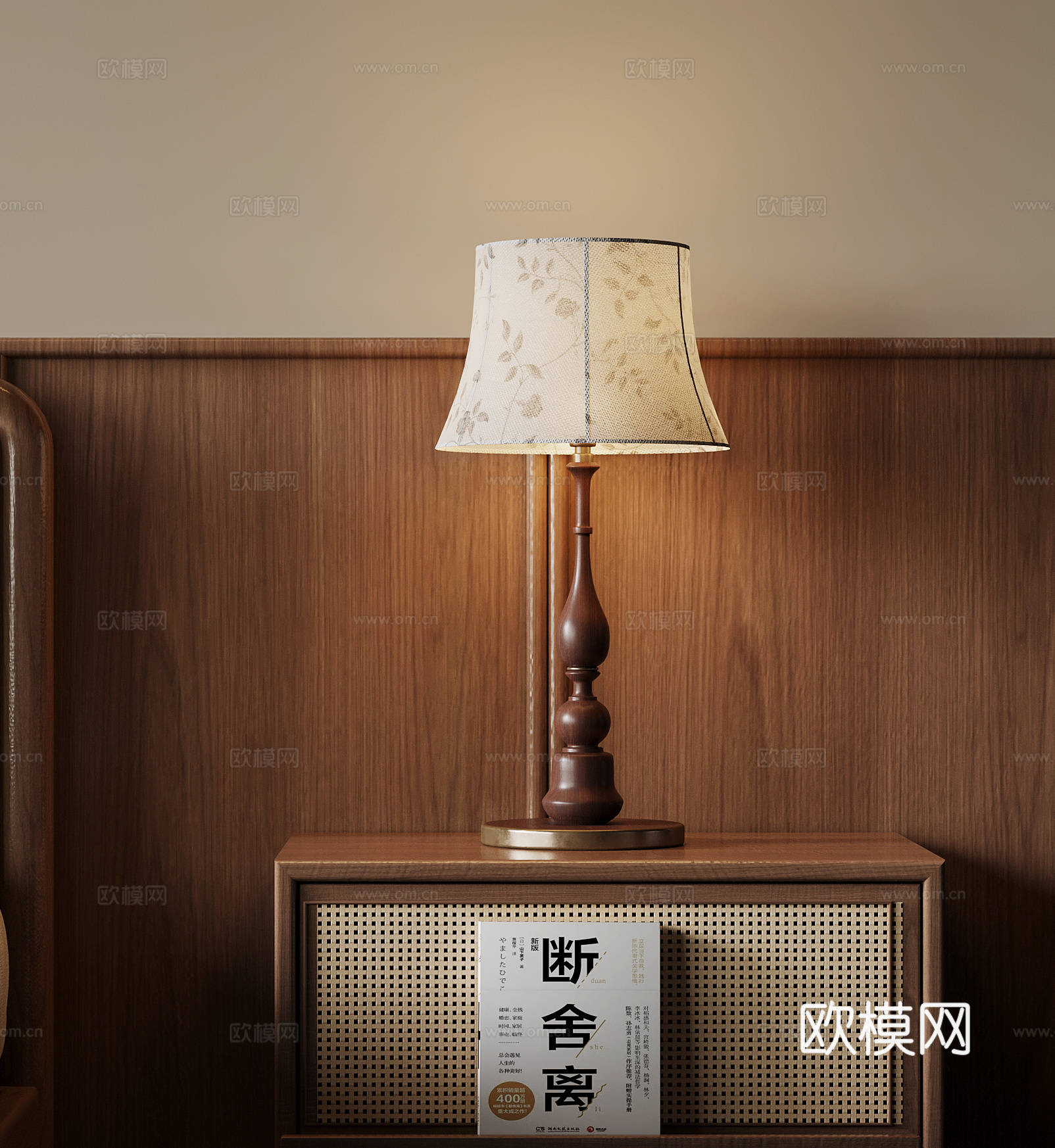 法式中古风台灯3d模型下载