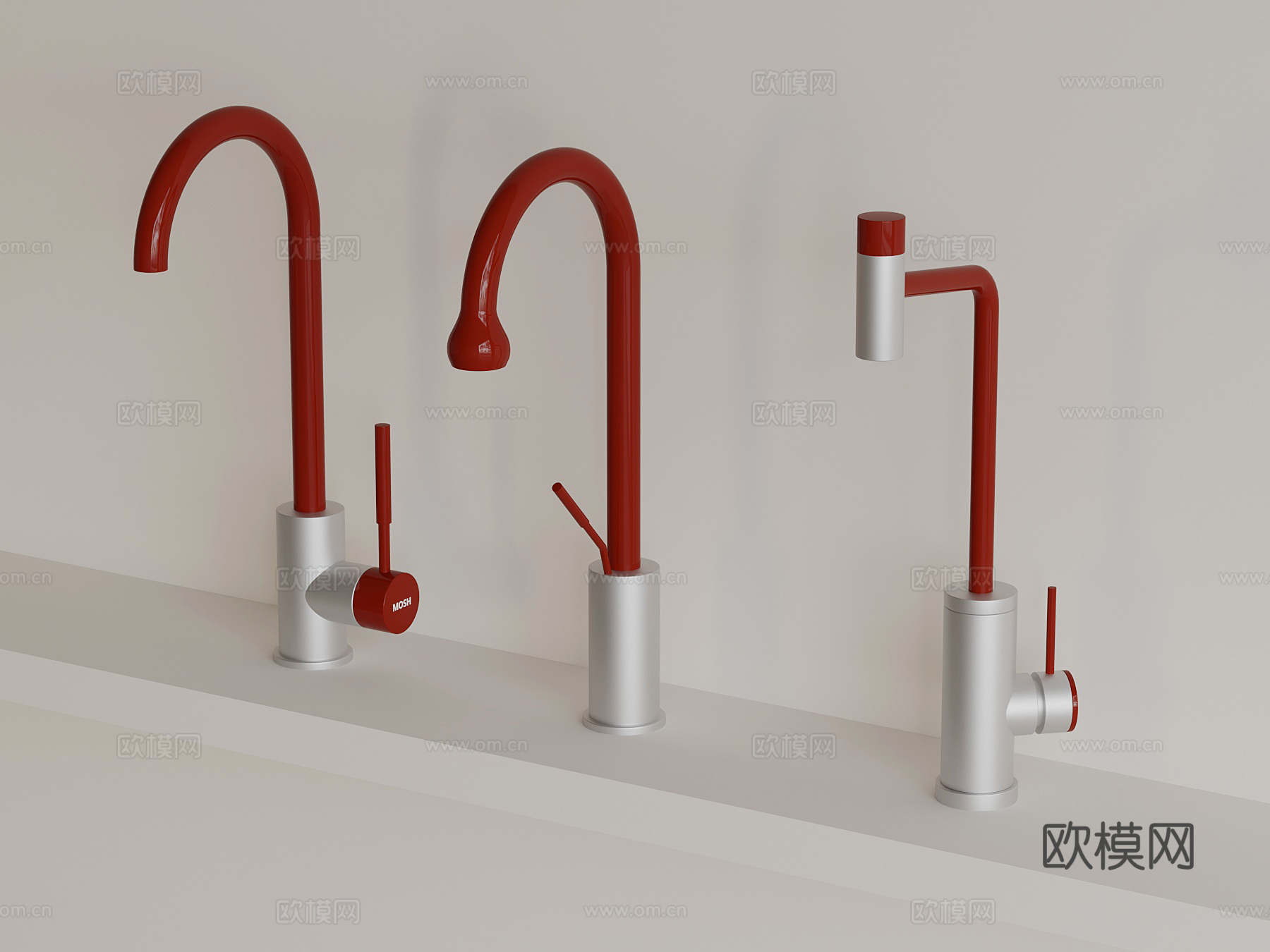 现代水龙头 多巴胺水龙头su模型