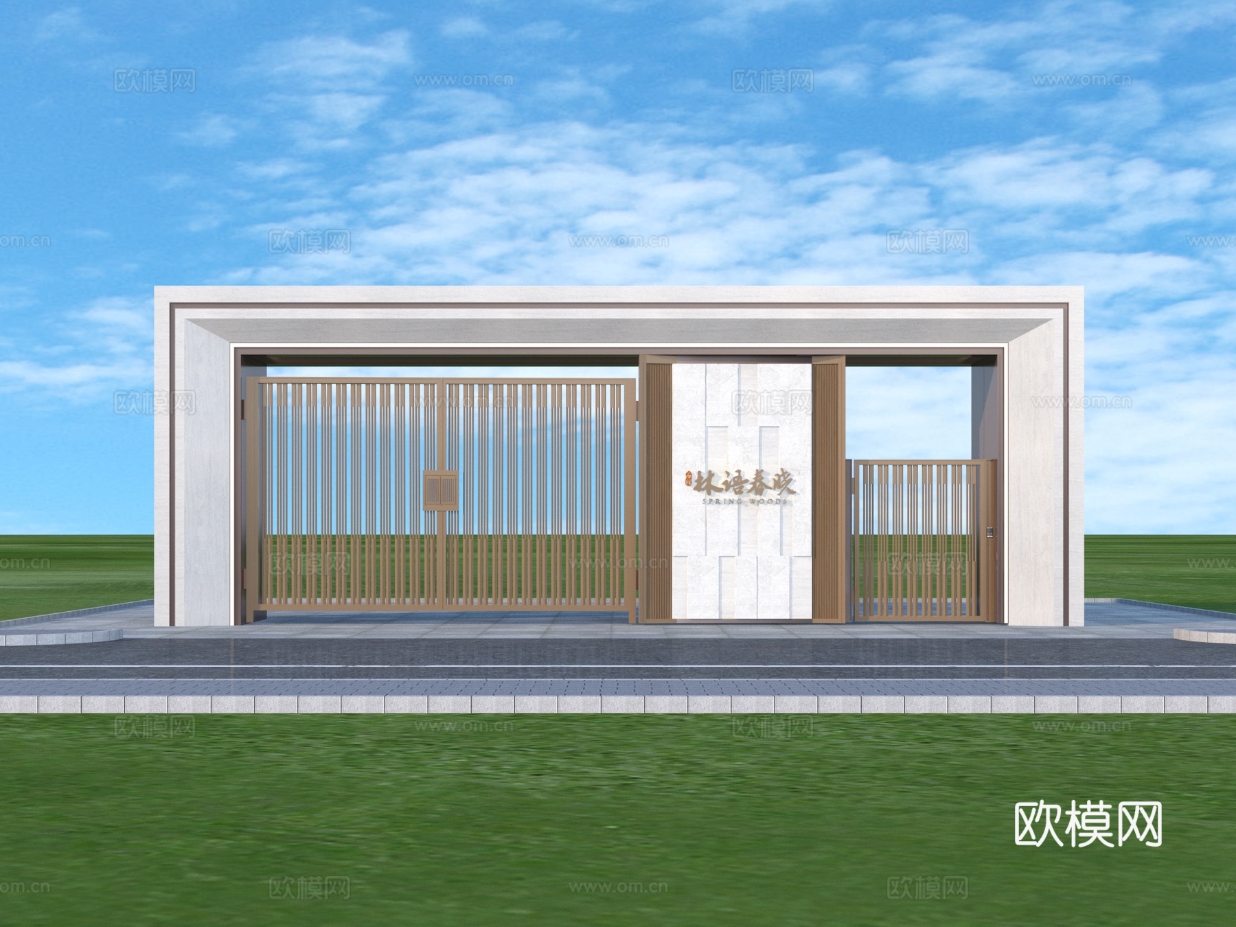 大门 入口大门 建筑3d模型