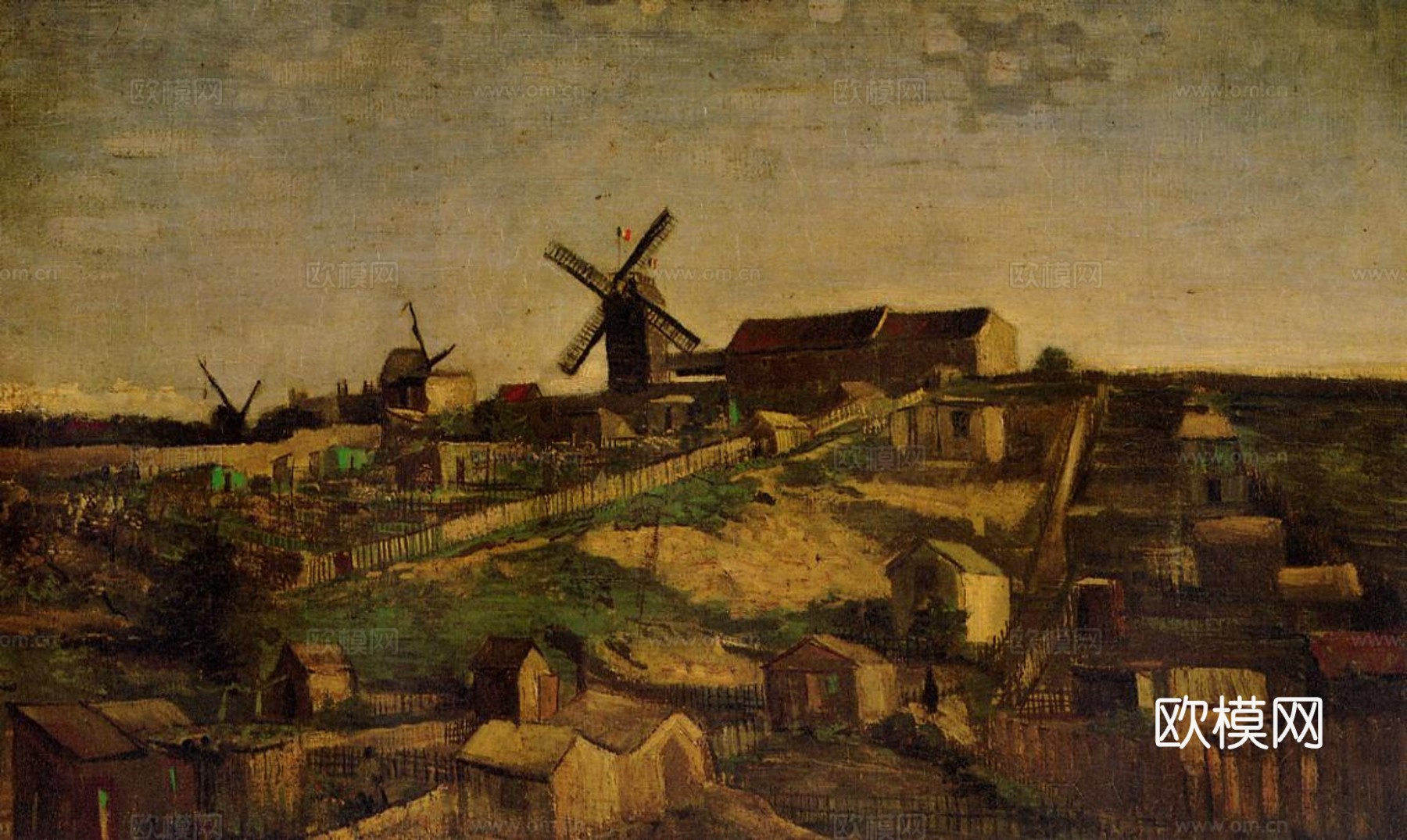 漂亮油画 装饰画 抽象画下载