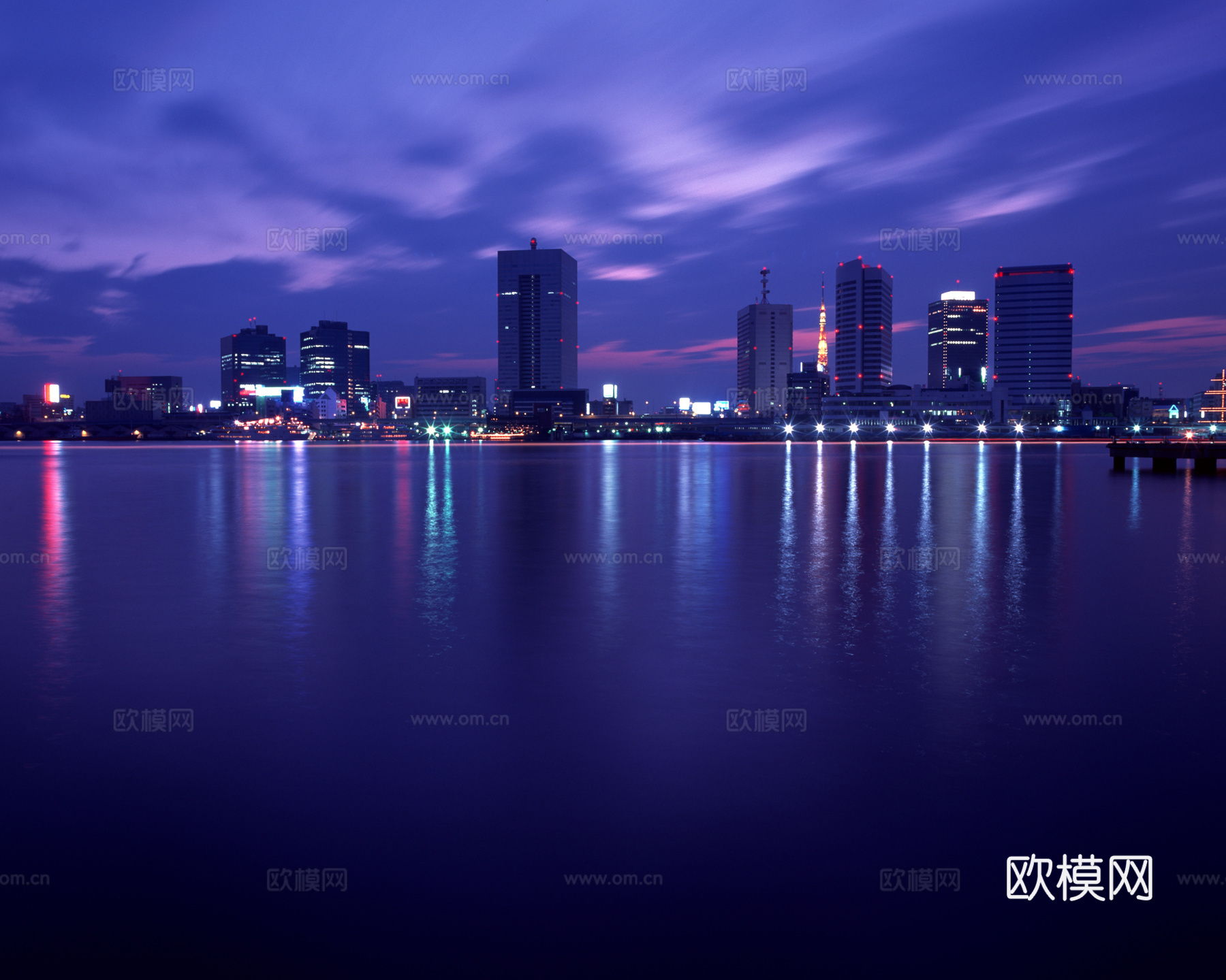 漂亮外景素材 都市夜晚天空贴图
