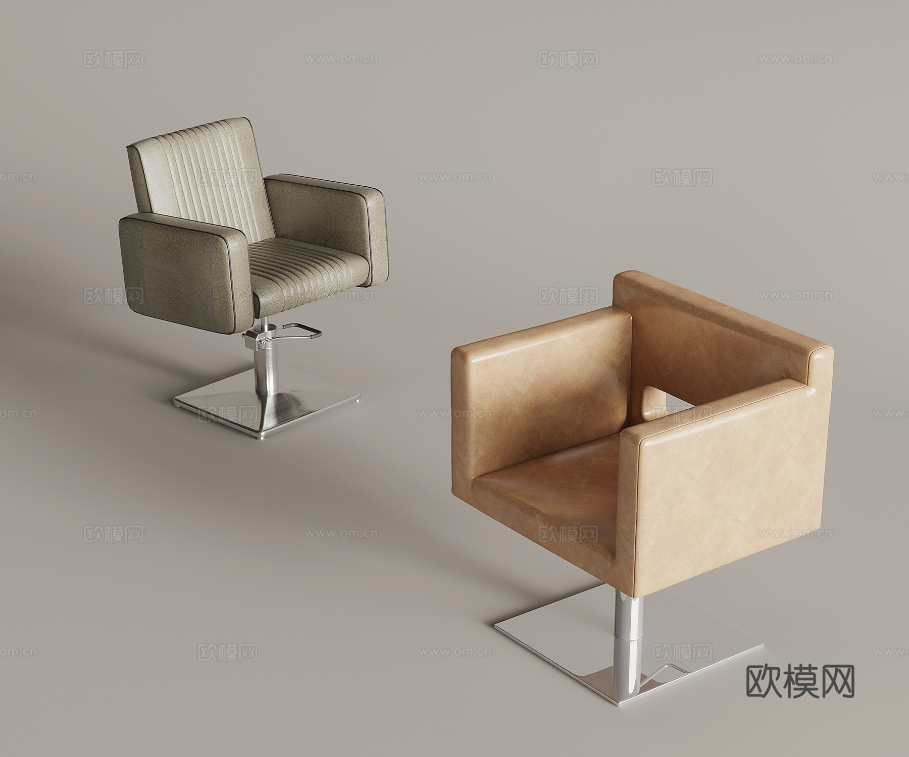 现代发廊理发椅3d模型