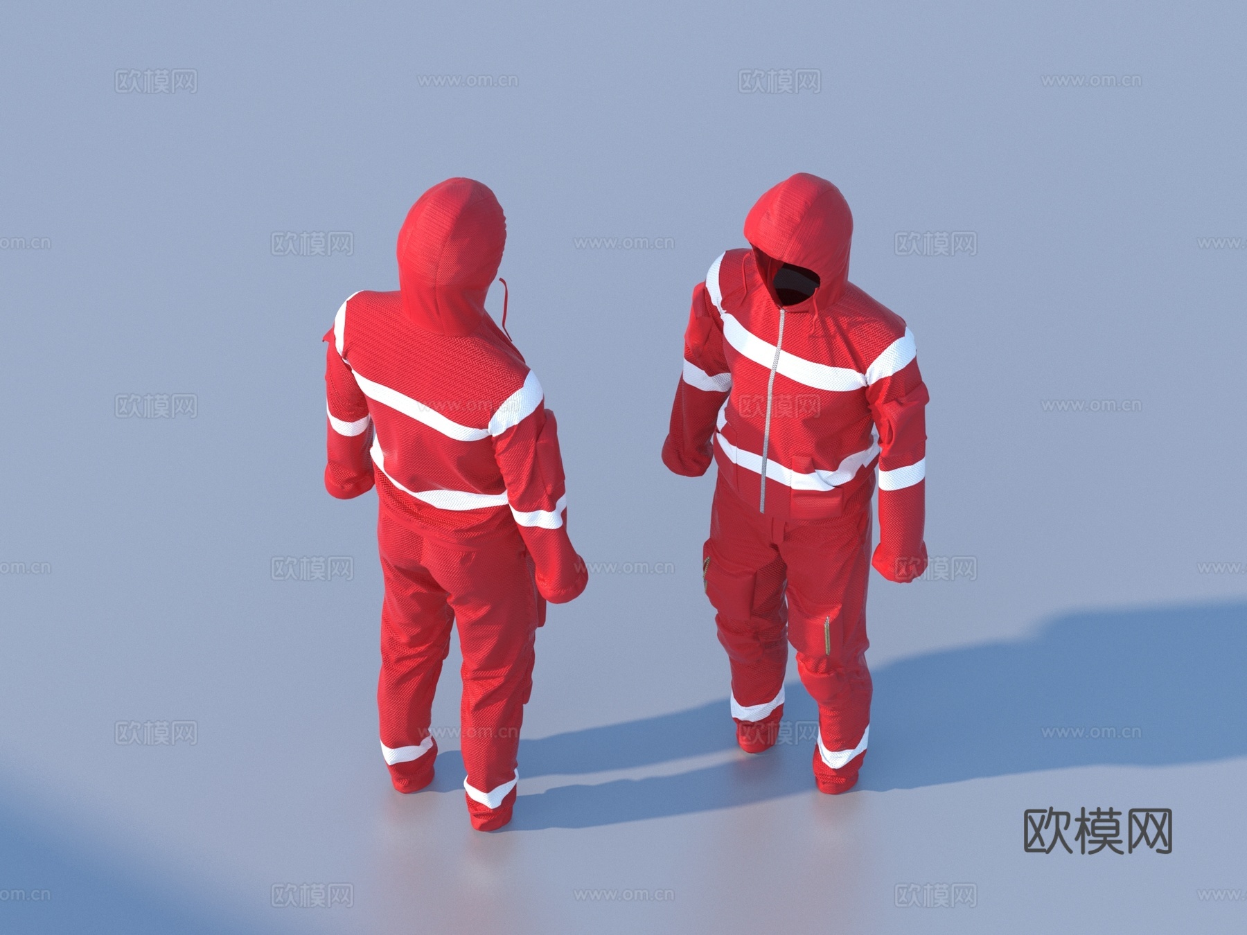 消防服 职业装3d模型