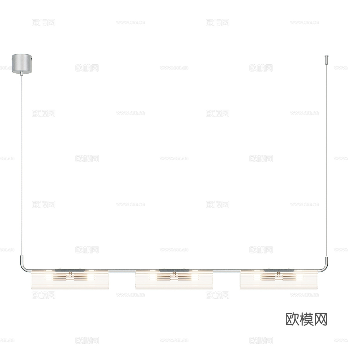 现代简约吊灯 吊灯 简约吊灯 客厅吊灯 玻璃吊灯3d模型