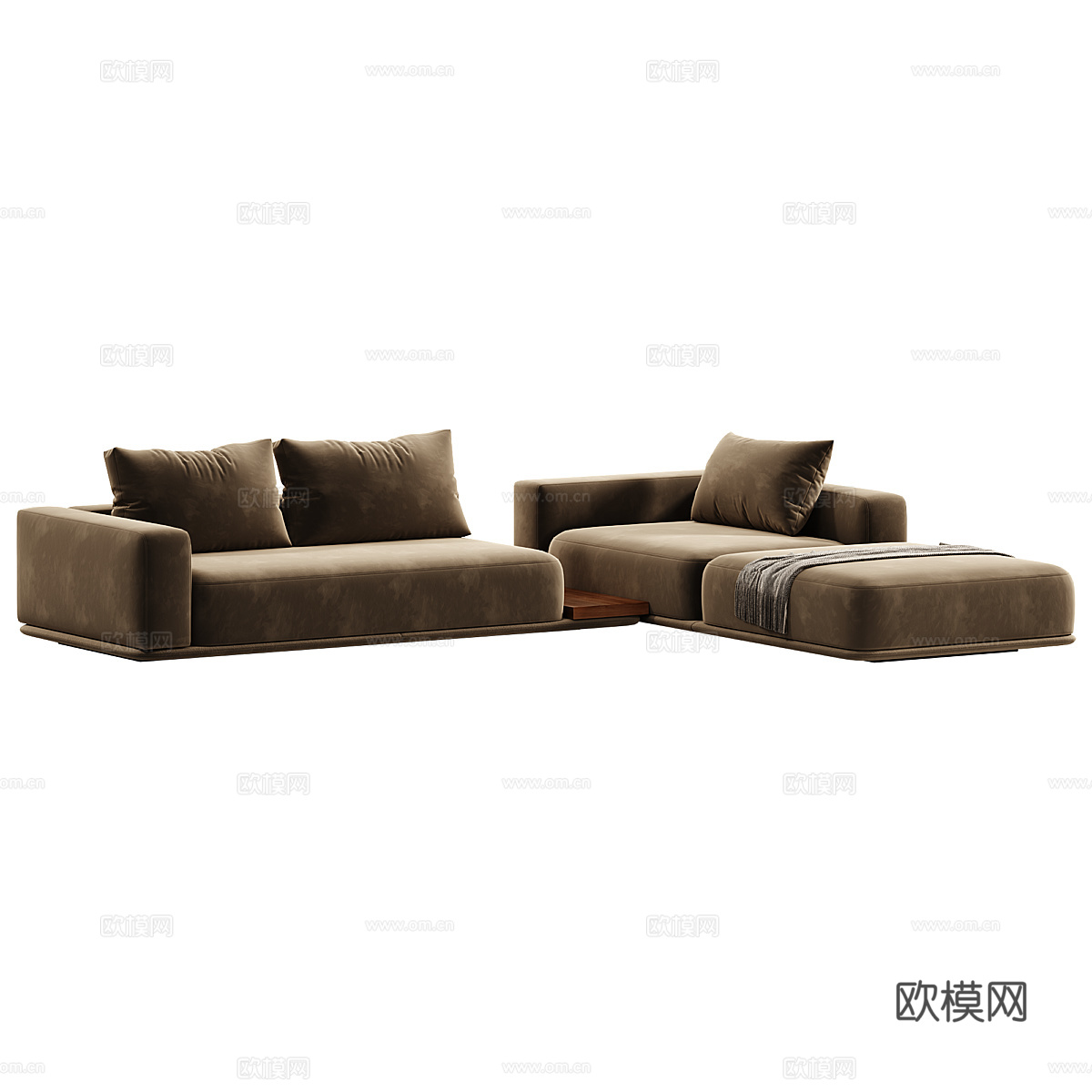 现代意式Minotti Horizonte 模块化沙发3d模型