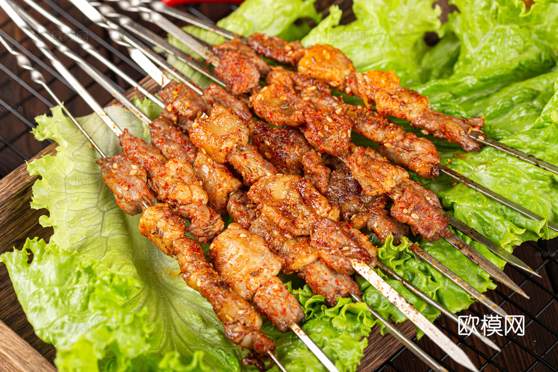 烧烤五花肉美食海报