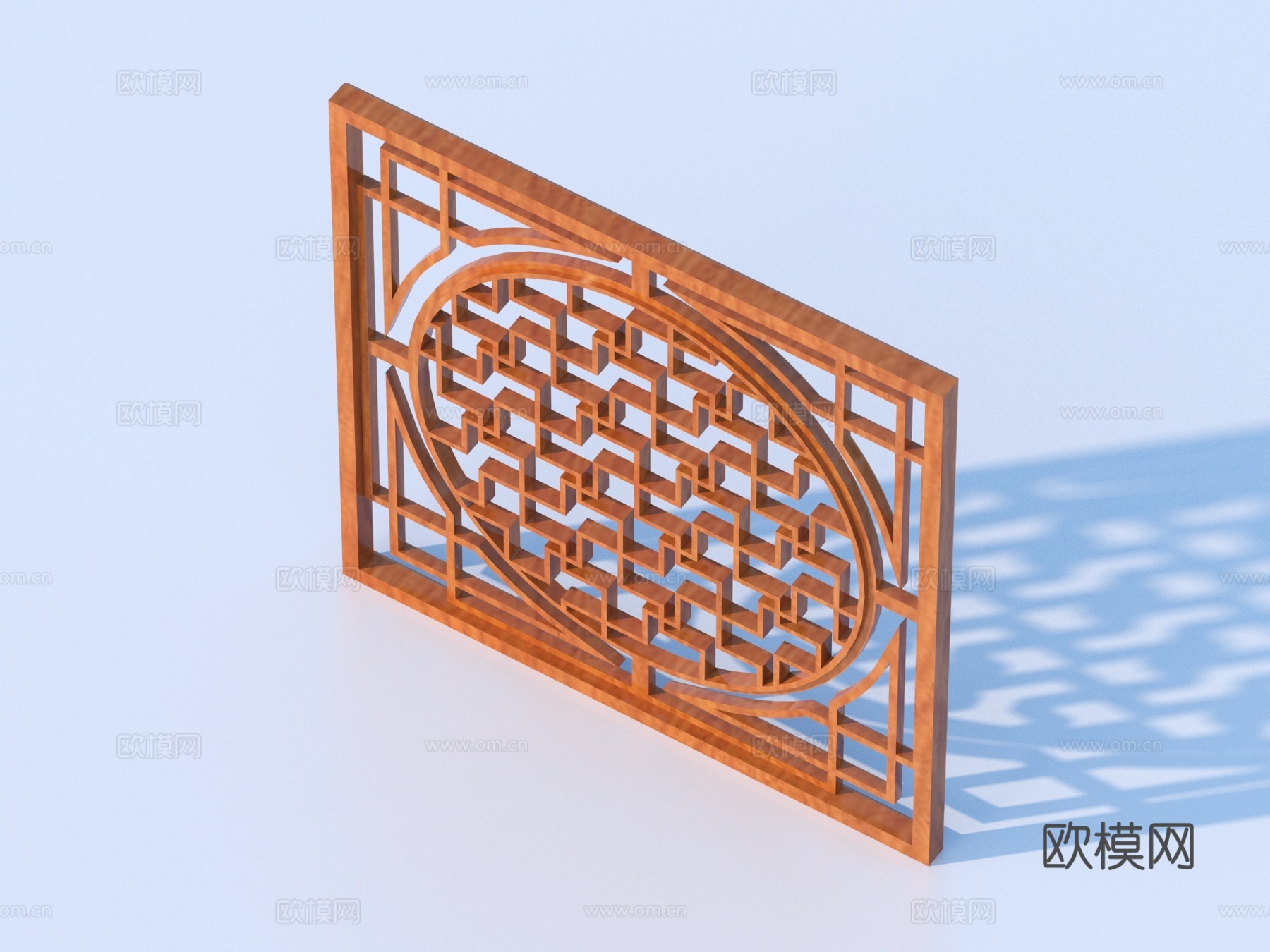 镂花窗 花格窗 镂空窗 浮雕 木雕3d模型