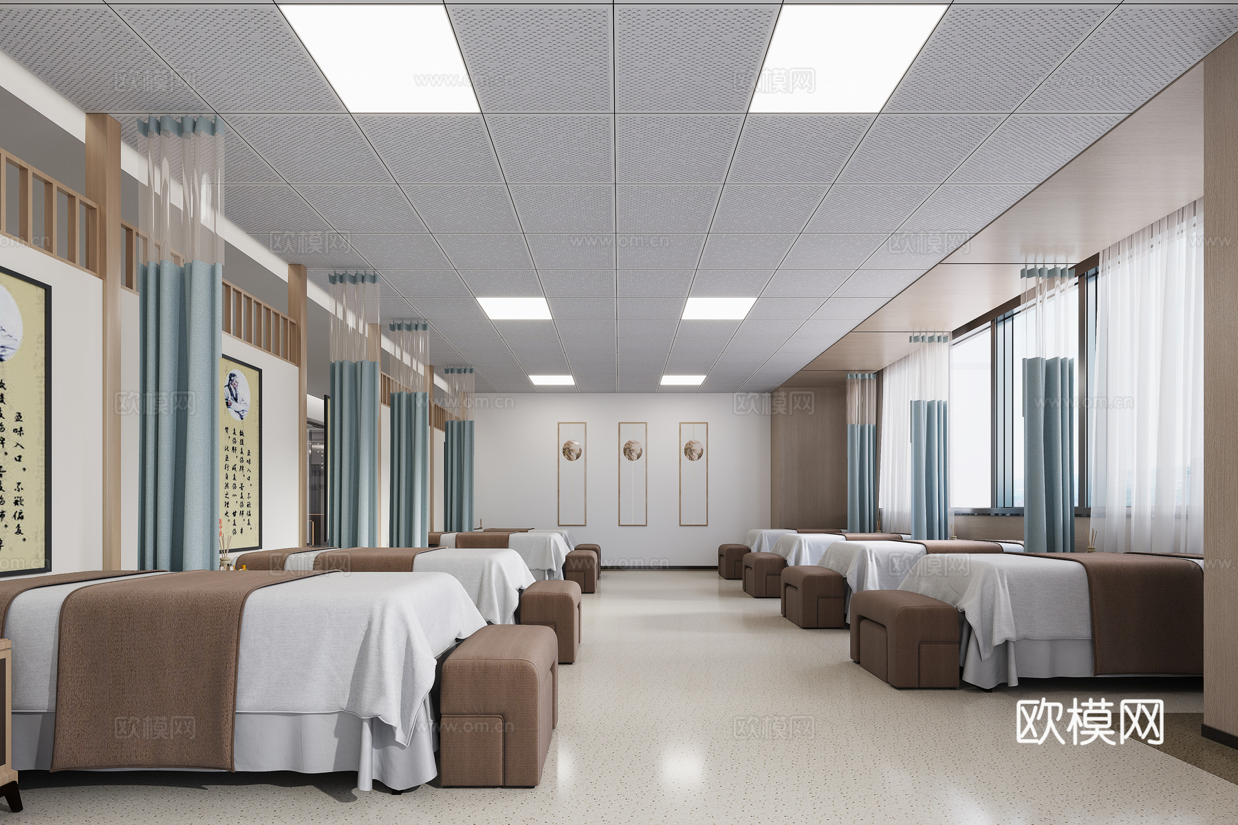 中医理疗室su模型