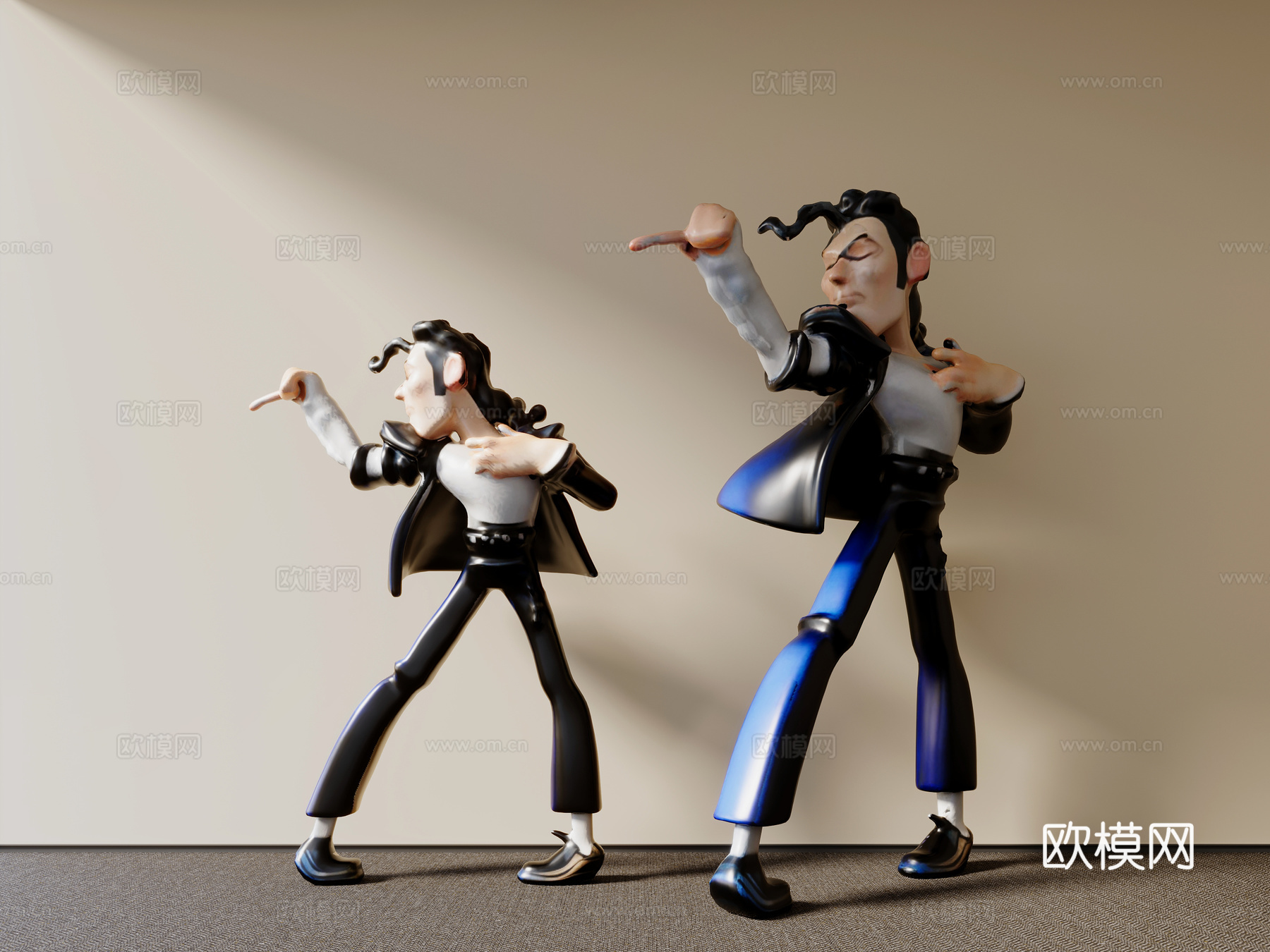 现代人物玩偶3d模型