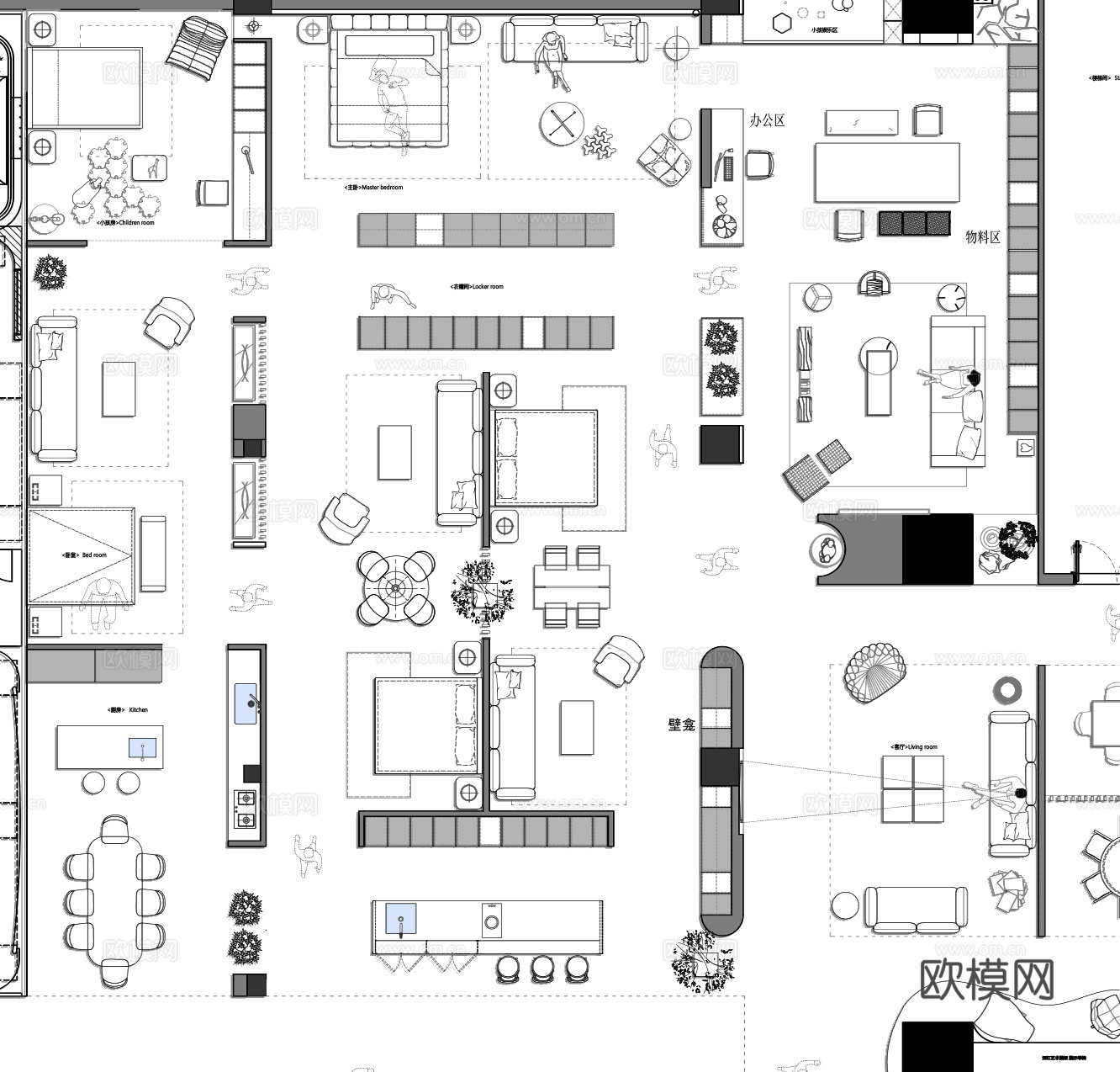 家居展厅 家居展厅设计cad施工图