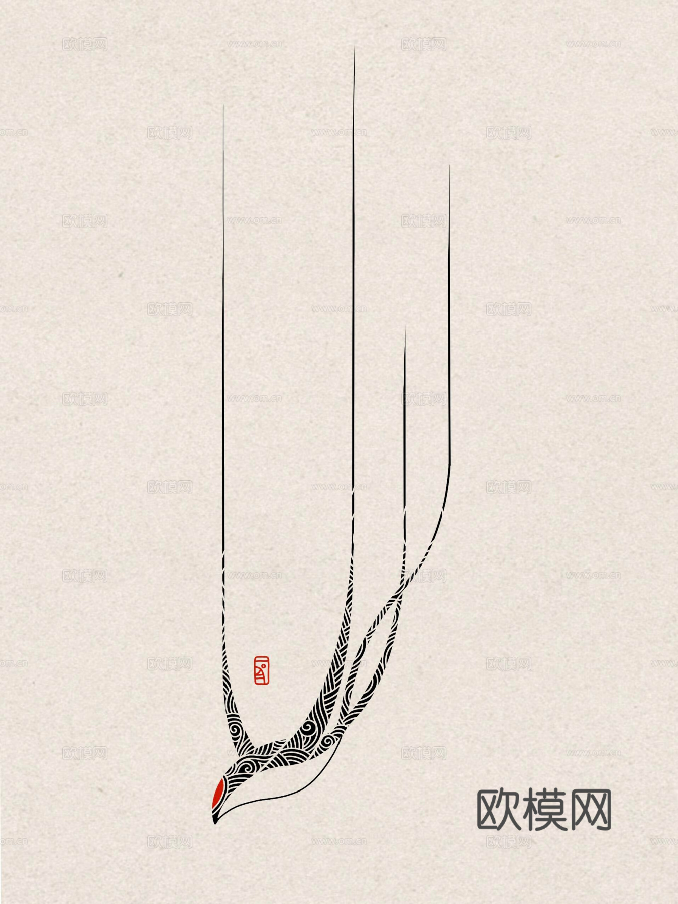 新中式燕子装饰画 花鸟装饰画下载