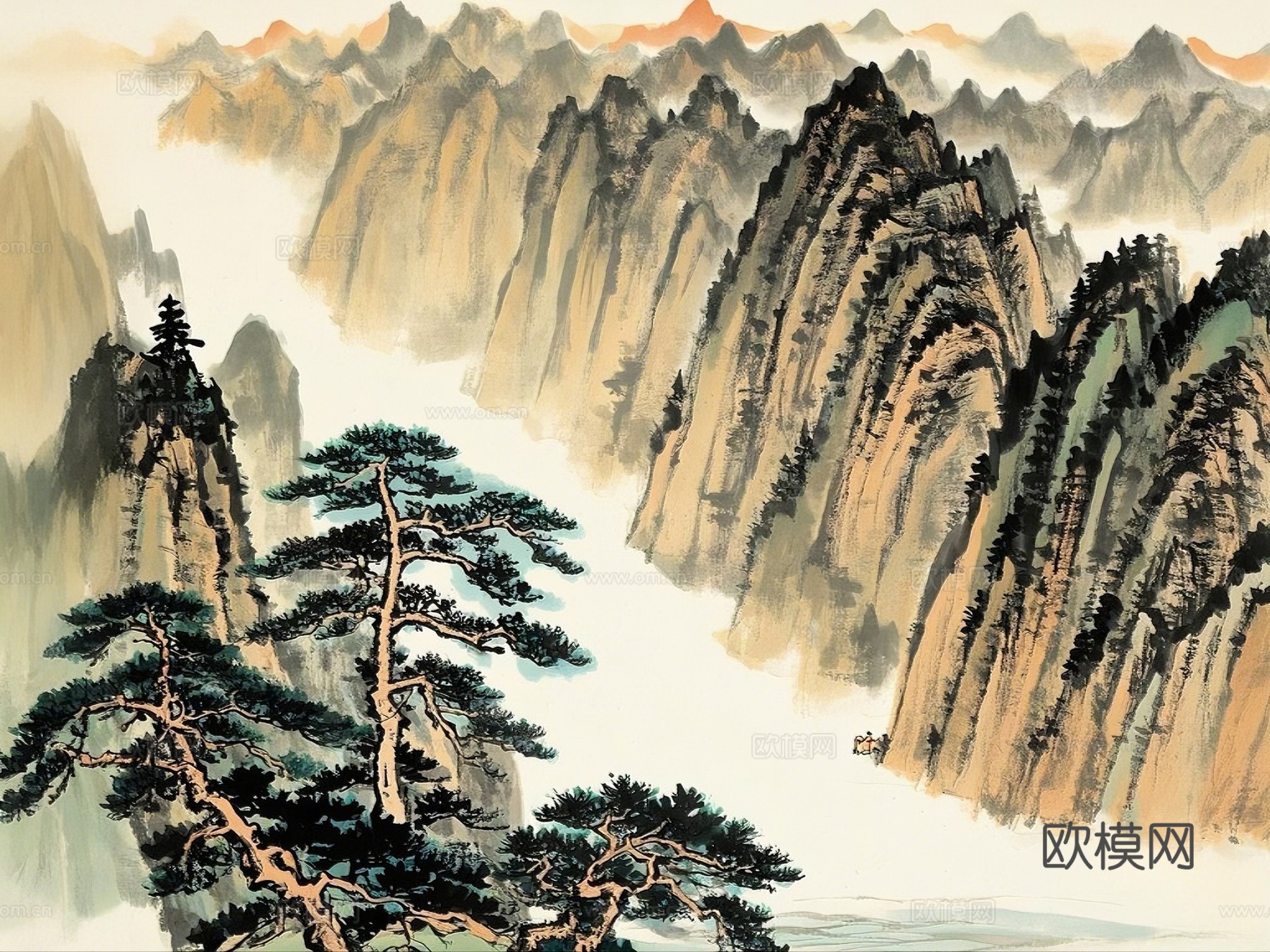 新中式水墨画