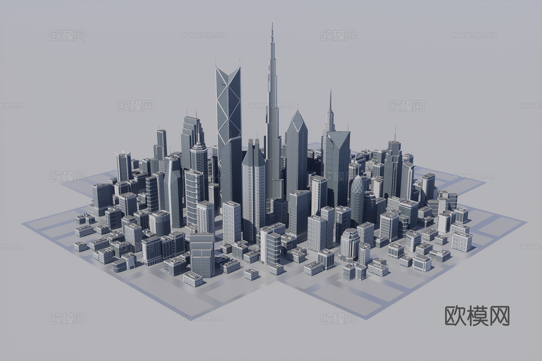 城市建筑3d模型