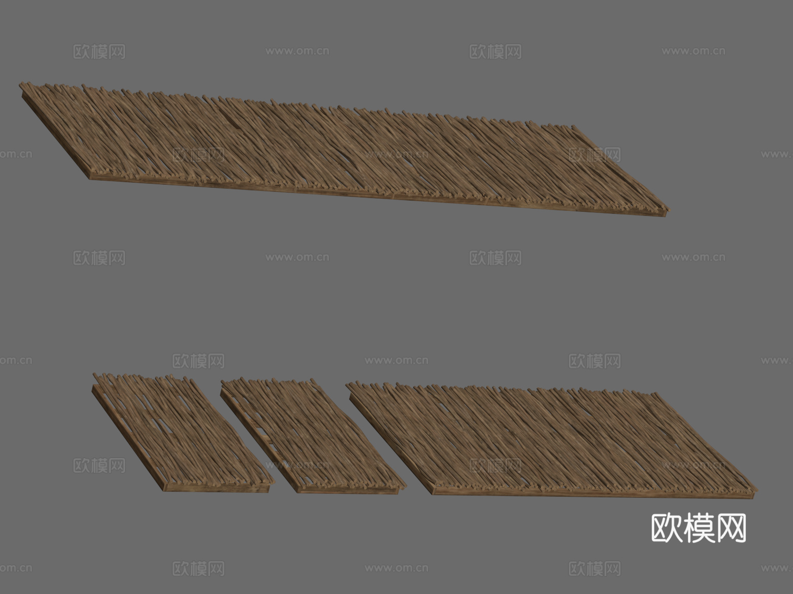 中古风屋檐 窗户 室内屋檐造型su模型