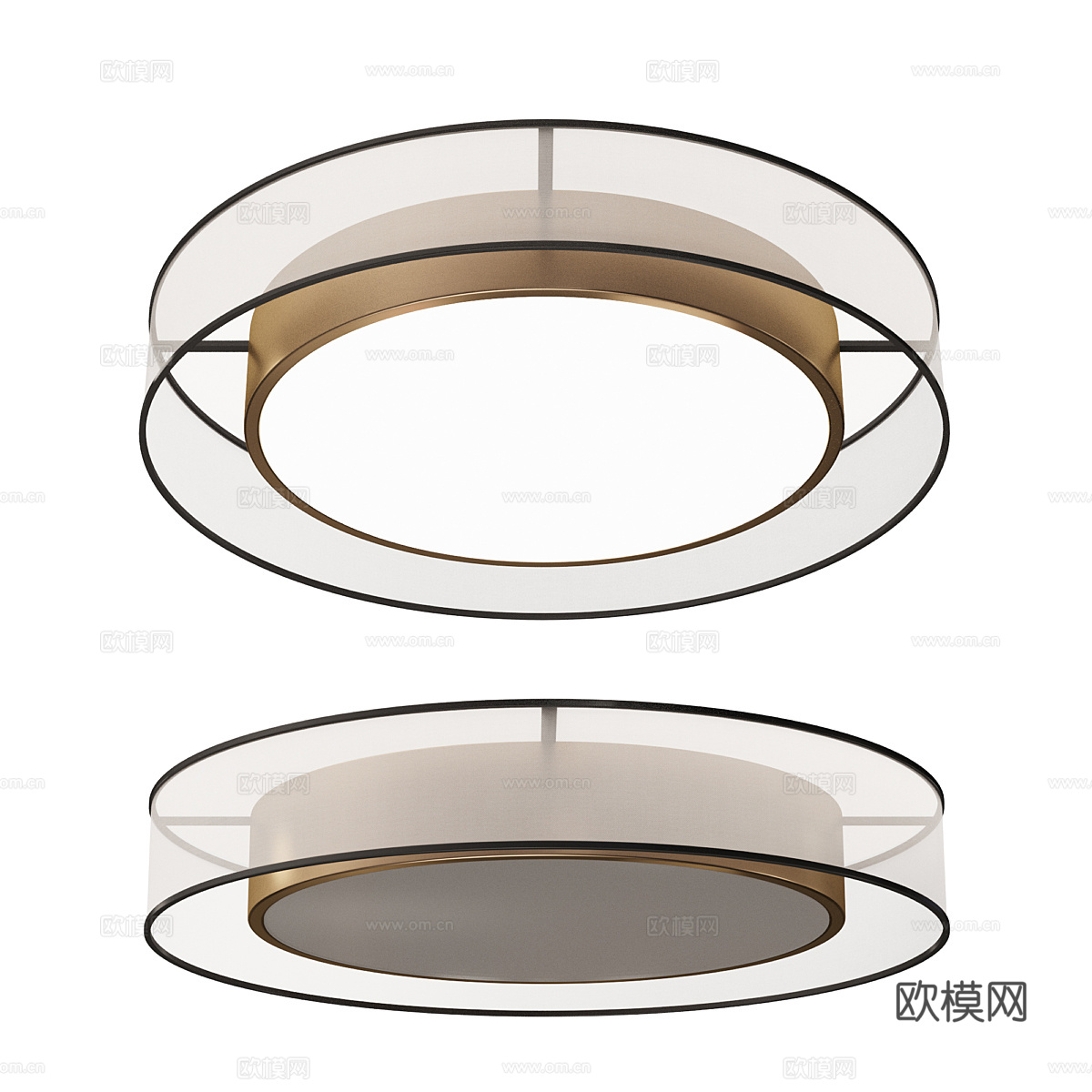 新中式轻奢 Freya Zoticus 吸顶灯3d模型