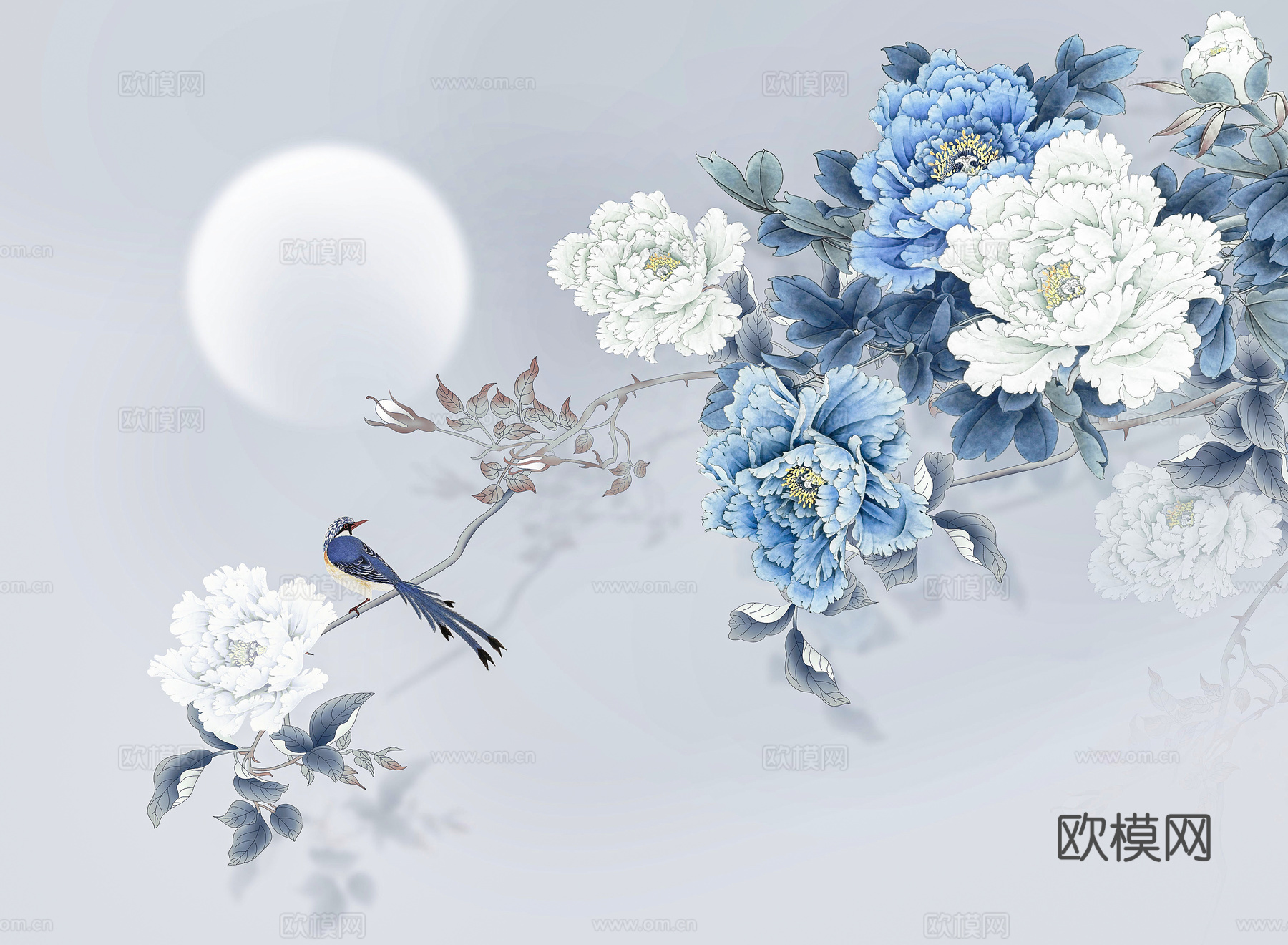 新中式花鸟装饰画