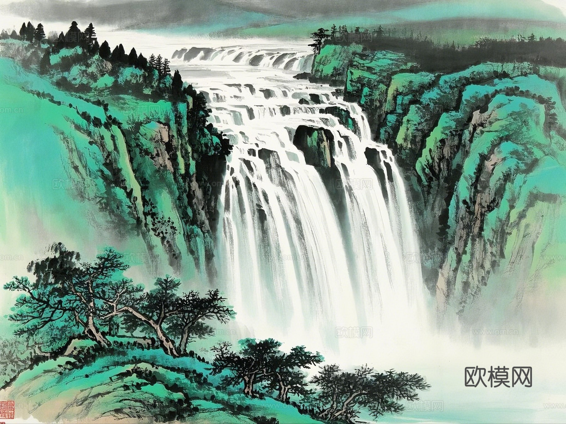 新中式水墨画