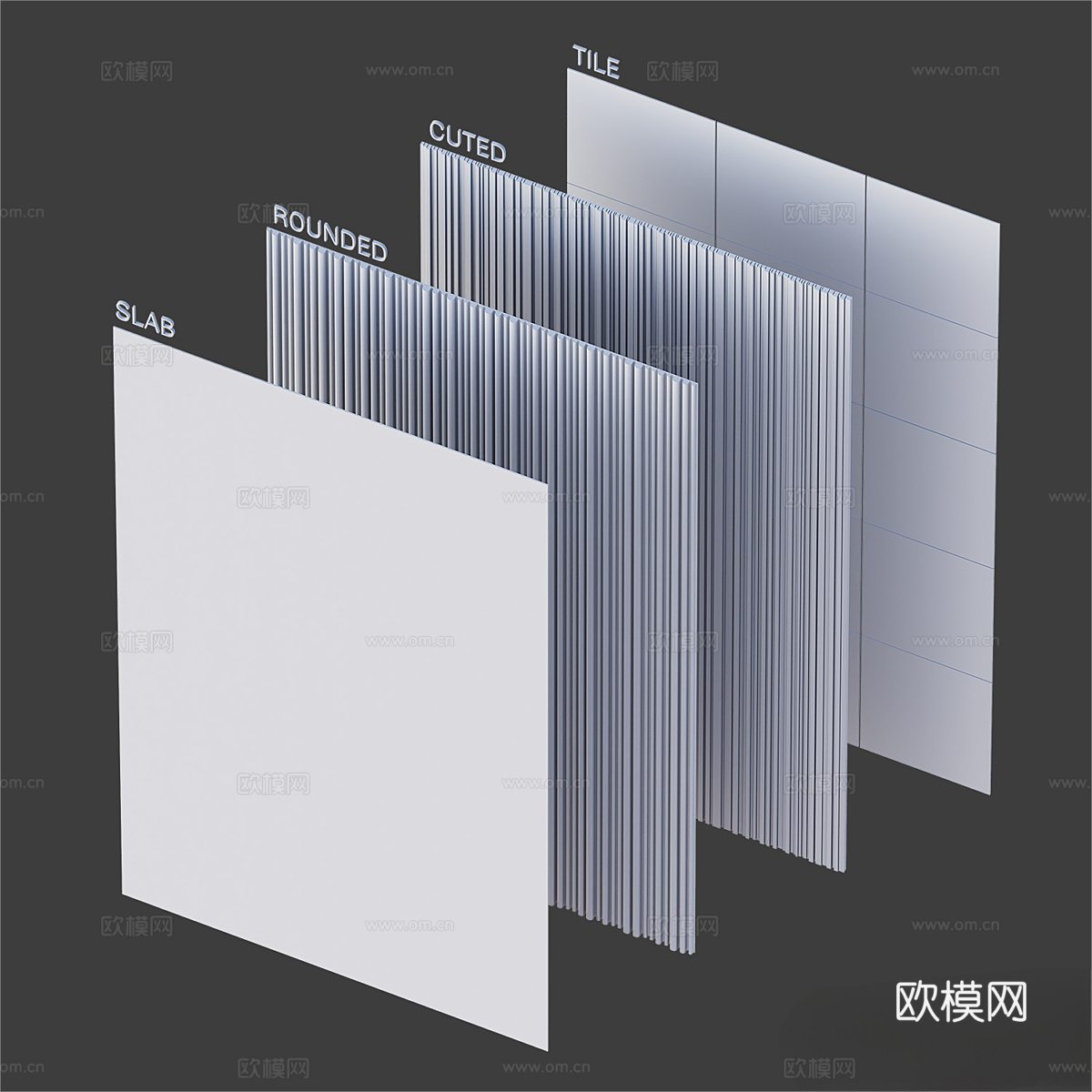 现代大理石背景墙 大理石墙砖 弧形大理石 拼花大理石 奢石3d模型