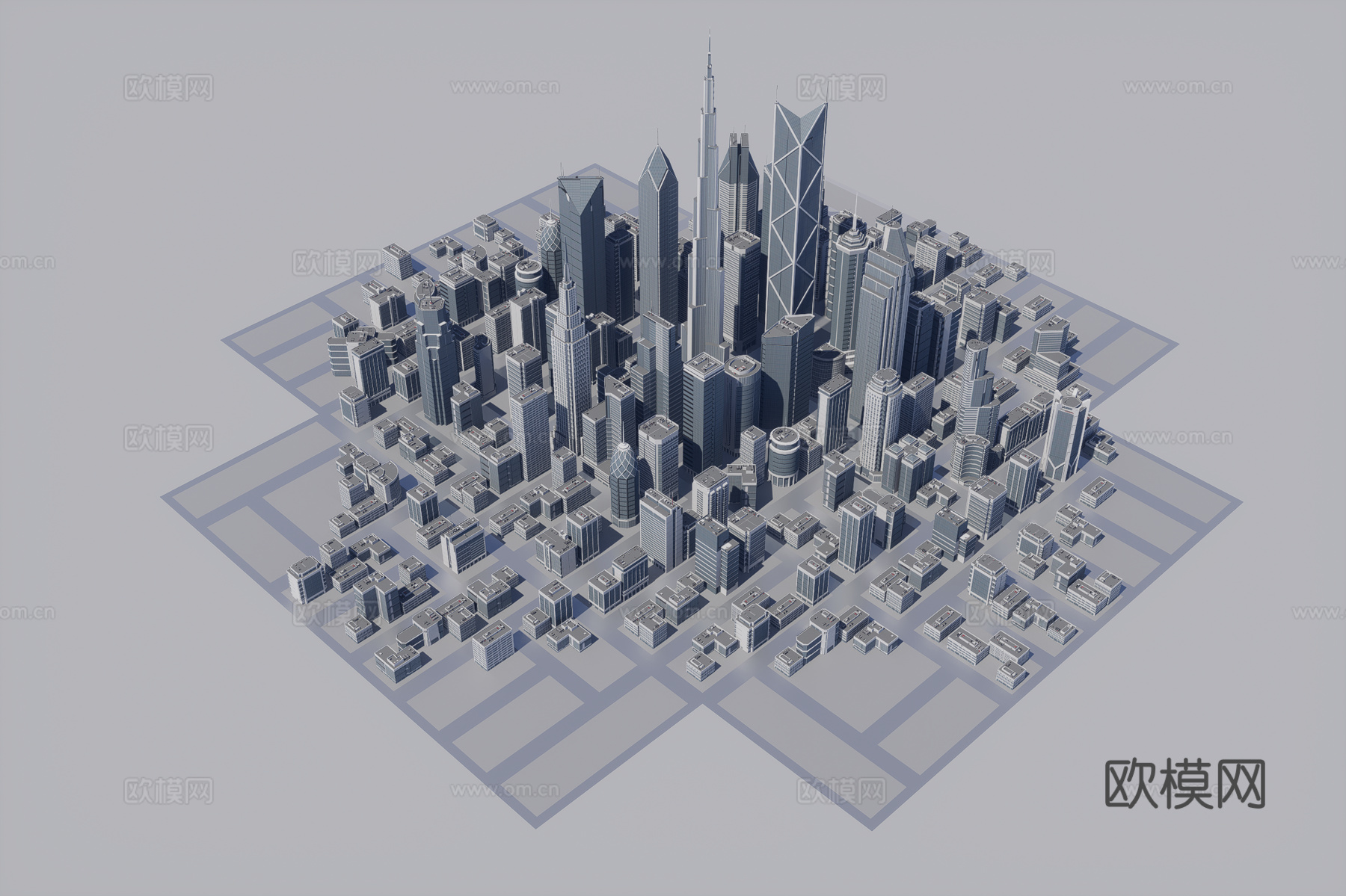 城市建筑3d模型