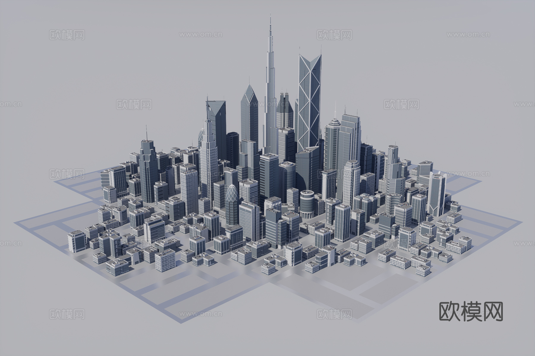 城市建筑3d模型