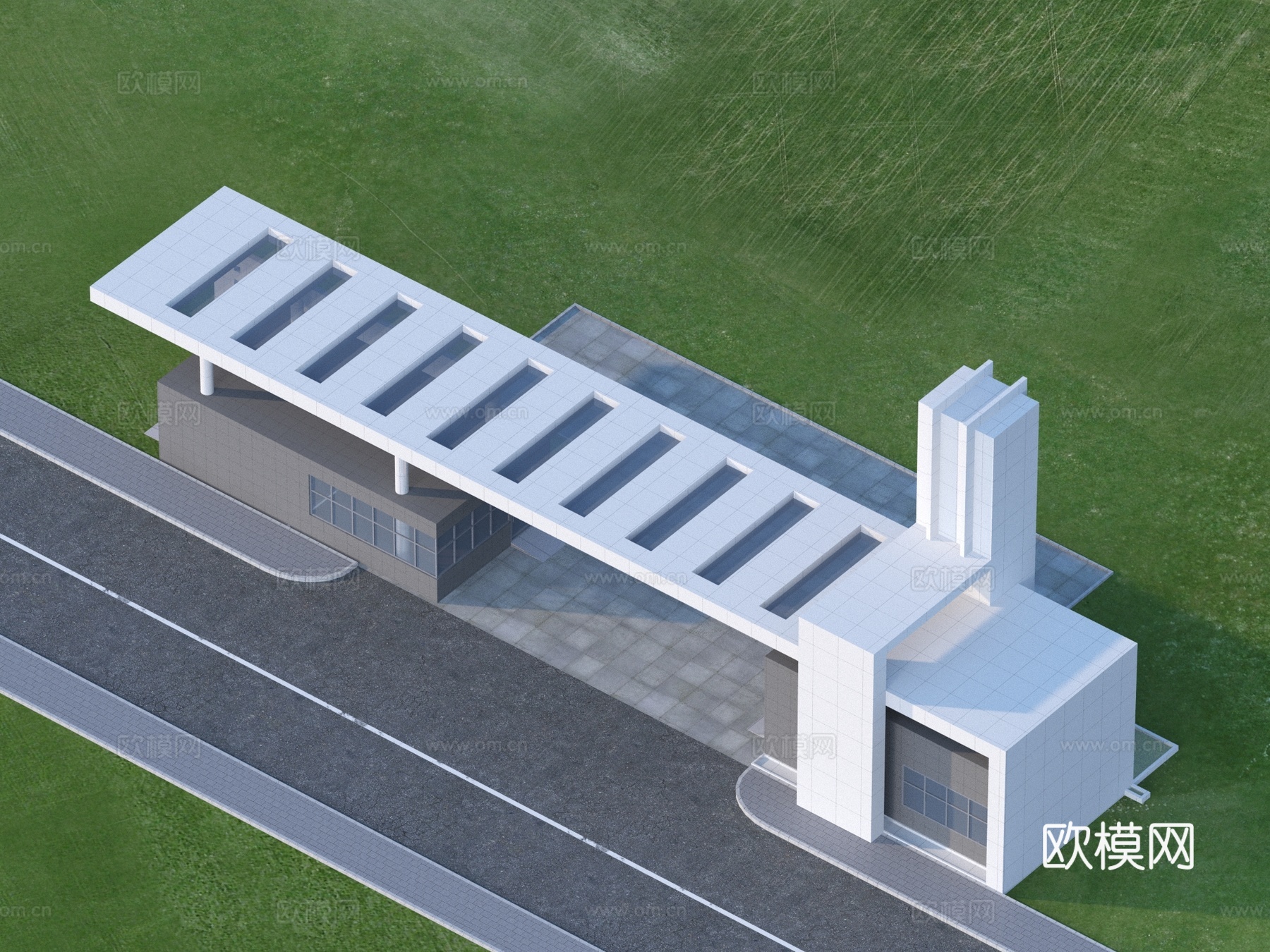 大门 入口大门 建筑3d模型