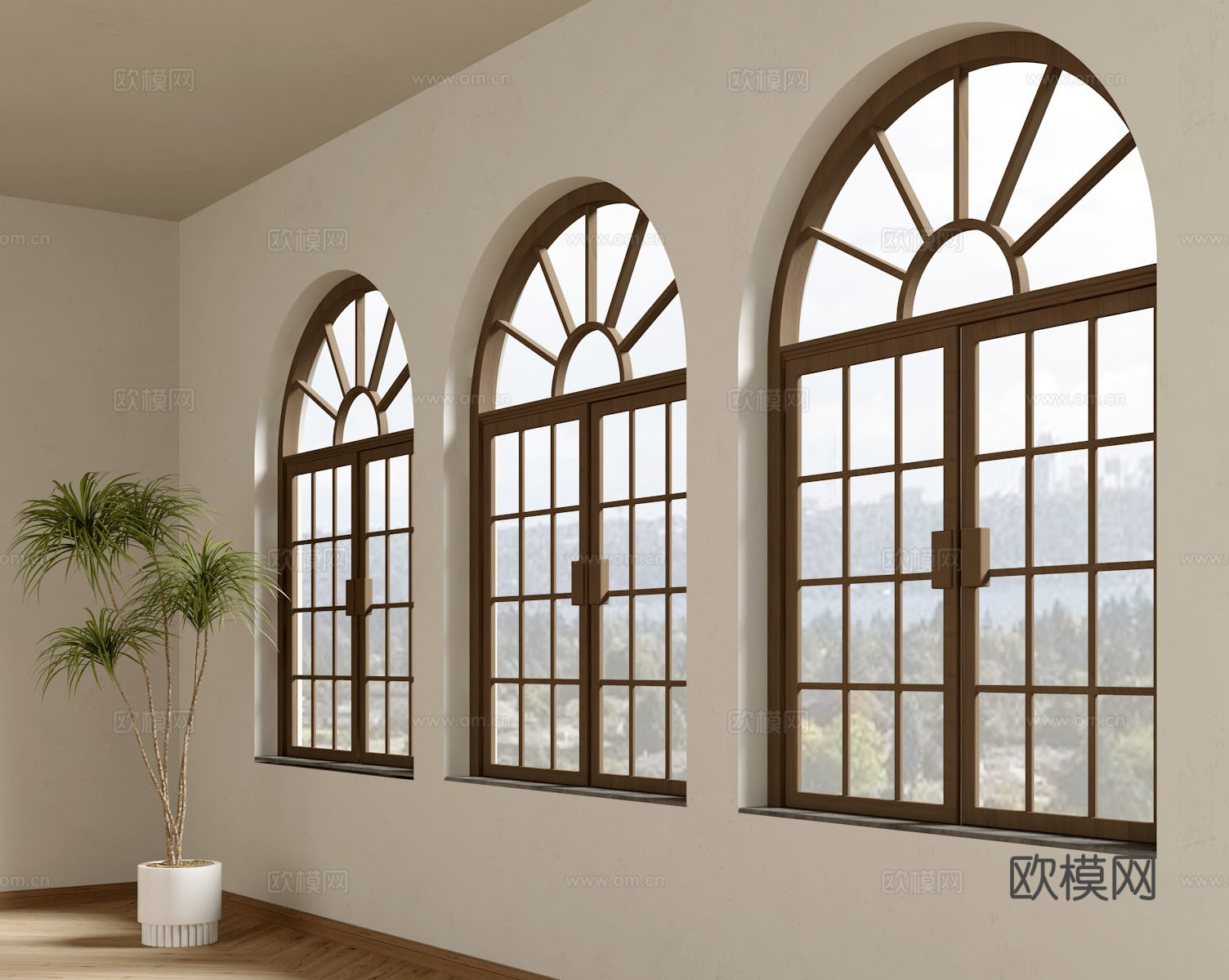 法式窗欧式窗su模型