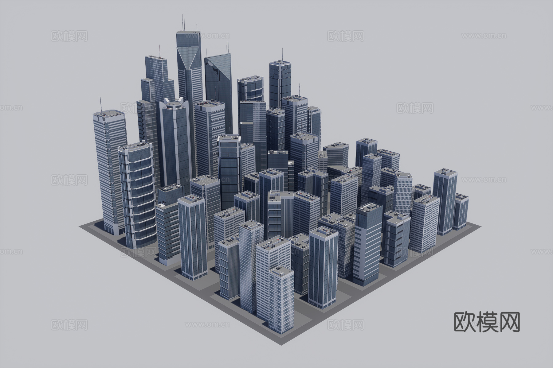 城市建筑群3d模型