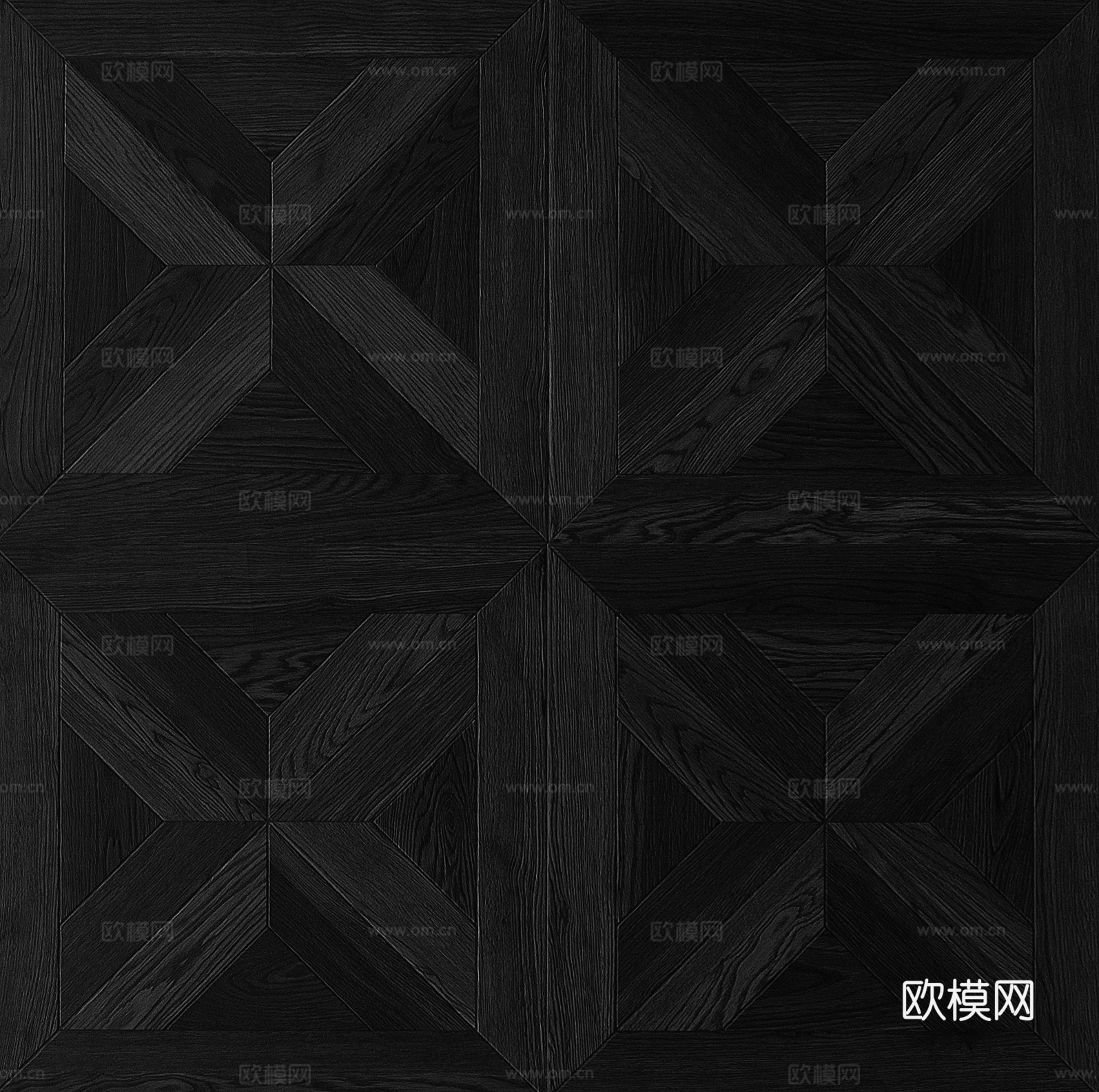 无缝黑色拼花木地板