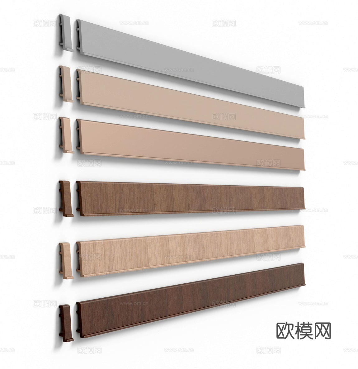 踢脚线su模型下载（渲染图1）