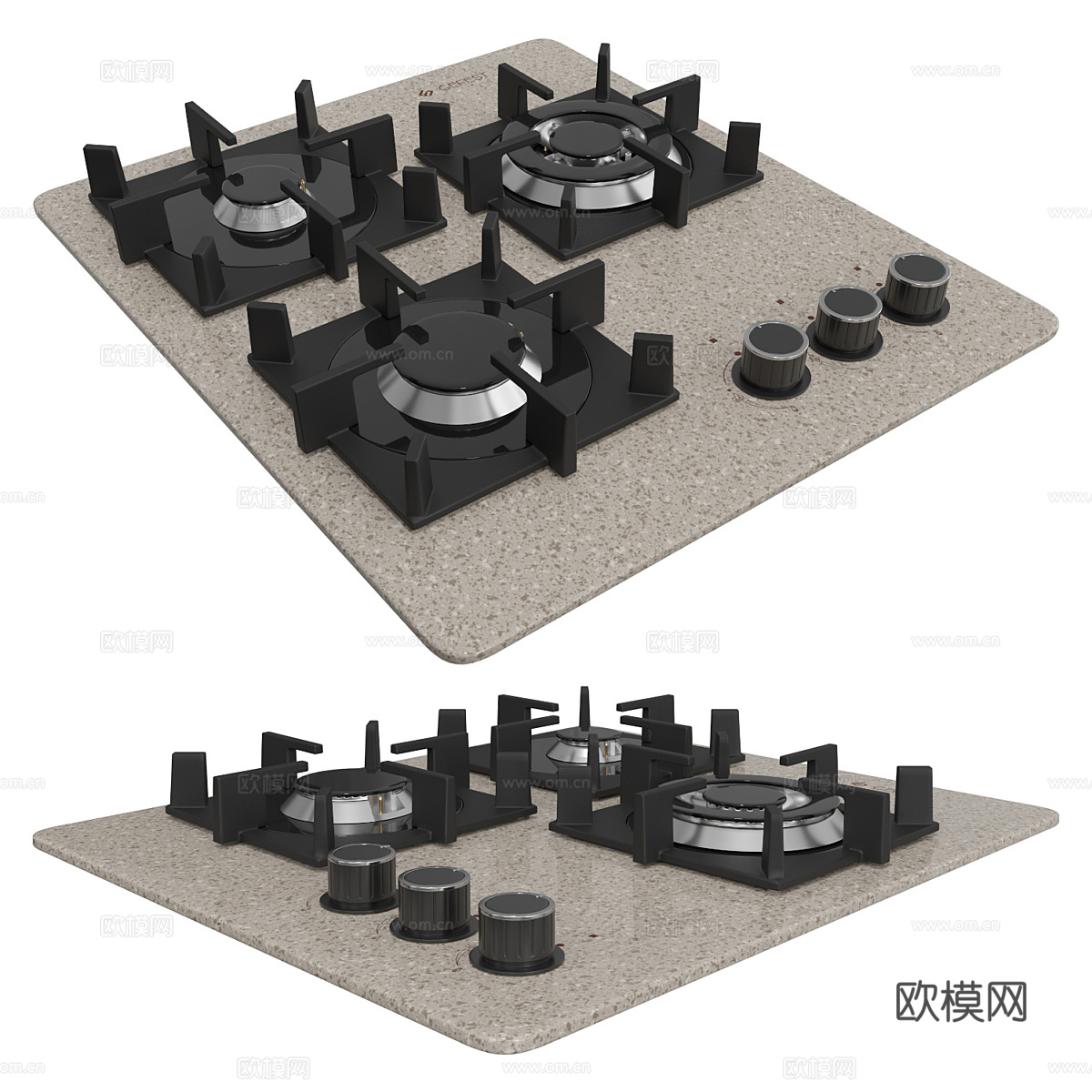 燃气灶3d模型