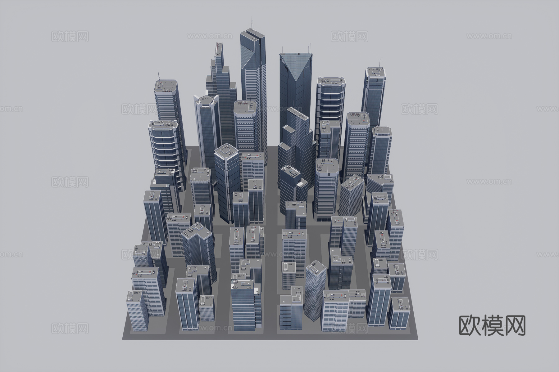 城市建筑群3d模型