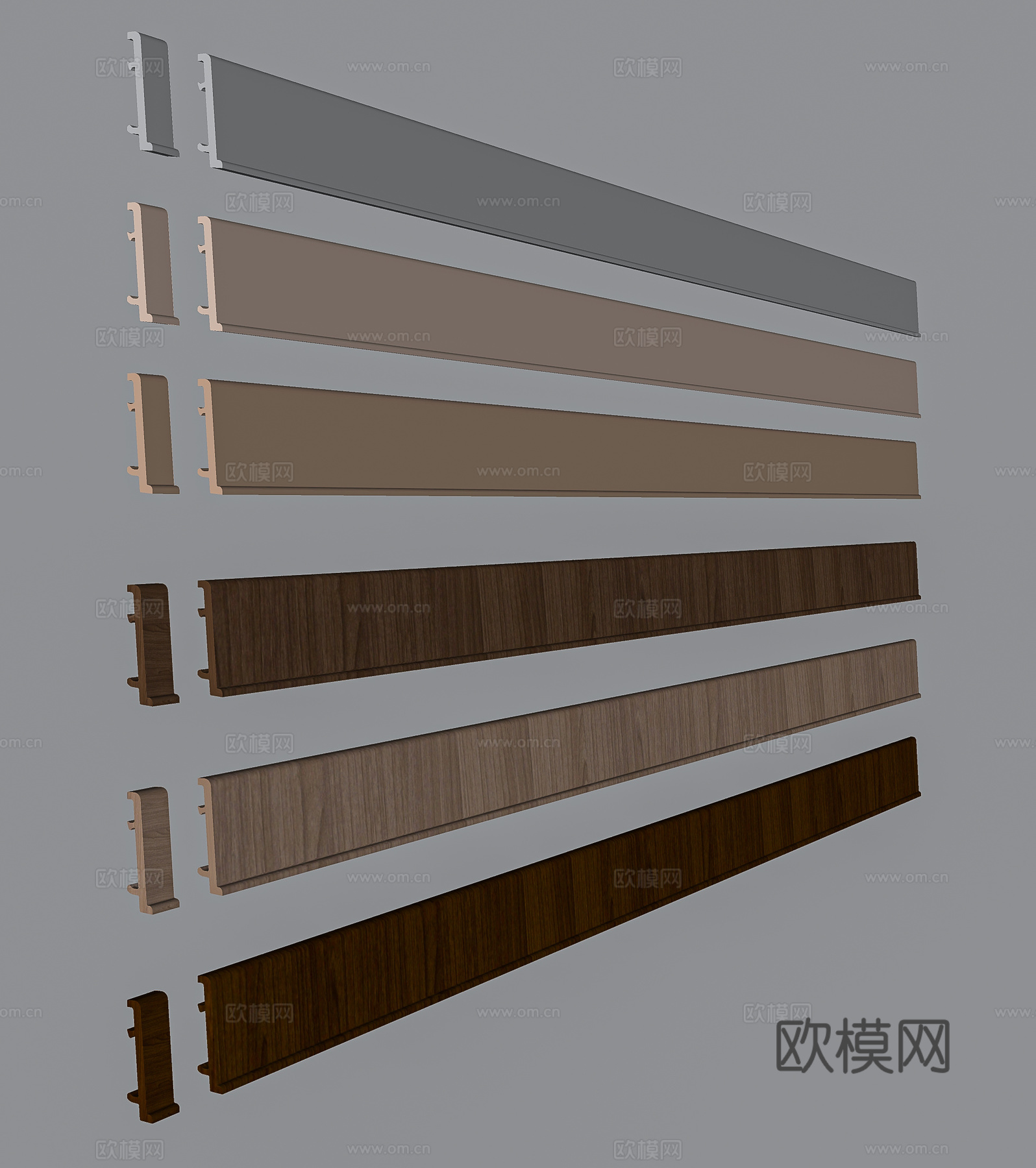 踢脚线su模型下载（渲染图2）
