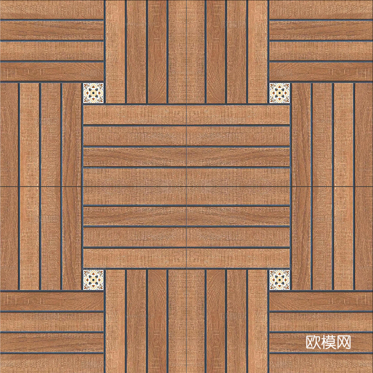 方形防腐木地板