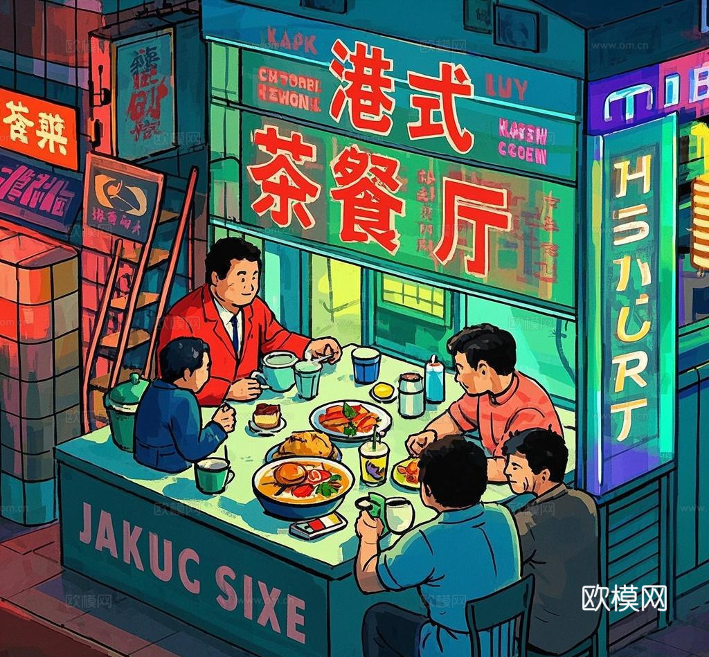 汉堡餐饮海报