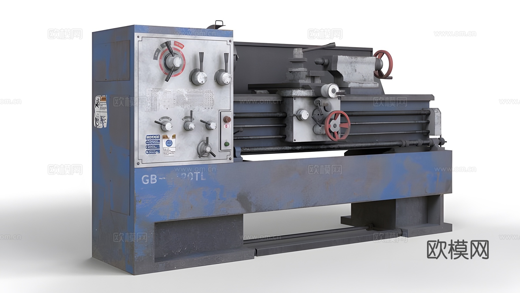 旧车床3d模型下载