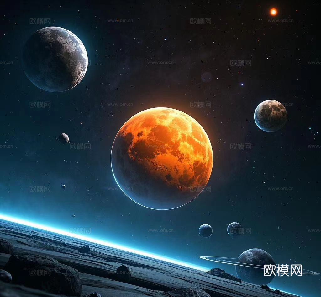 外太空星球月球 (
