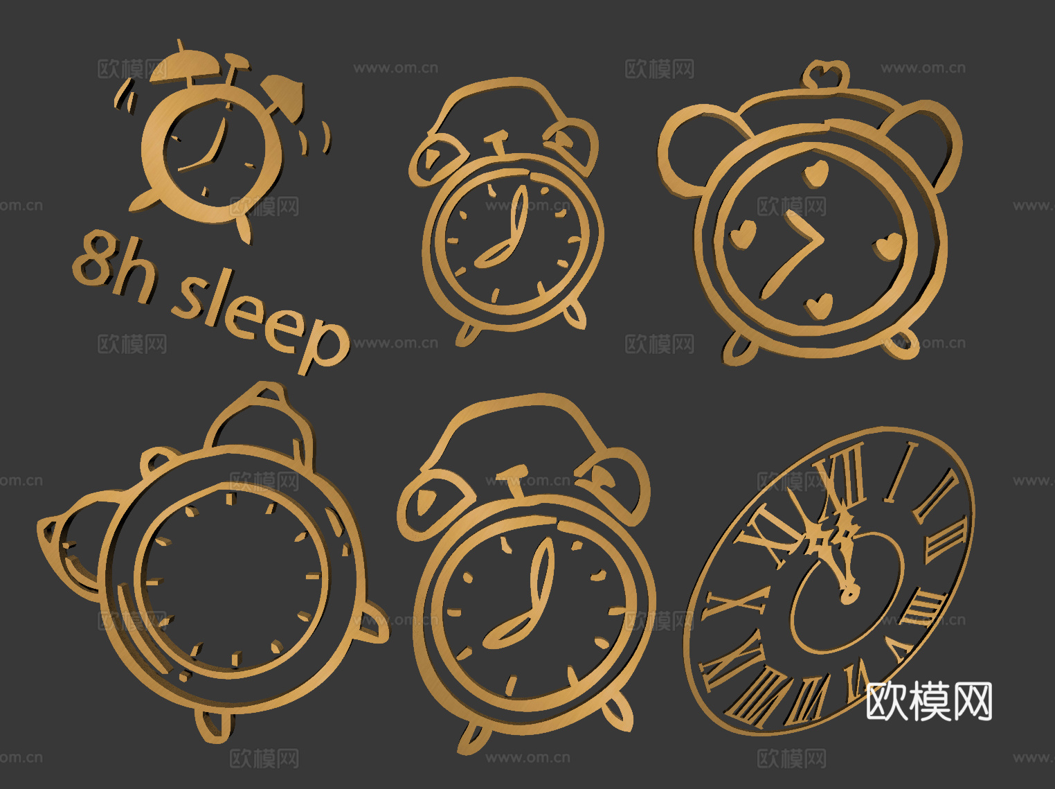 时钟，手表，秒表，计时器，图标，闹钟，沙漏，时间，钟，钟表，su模型