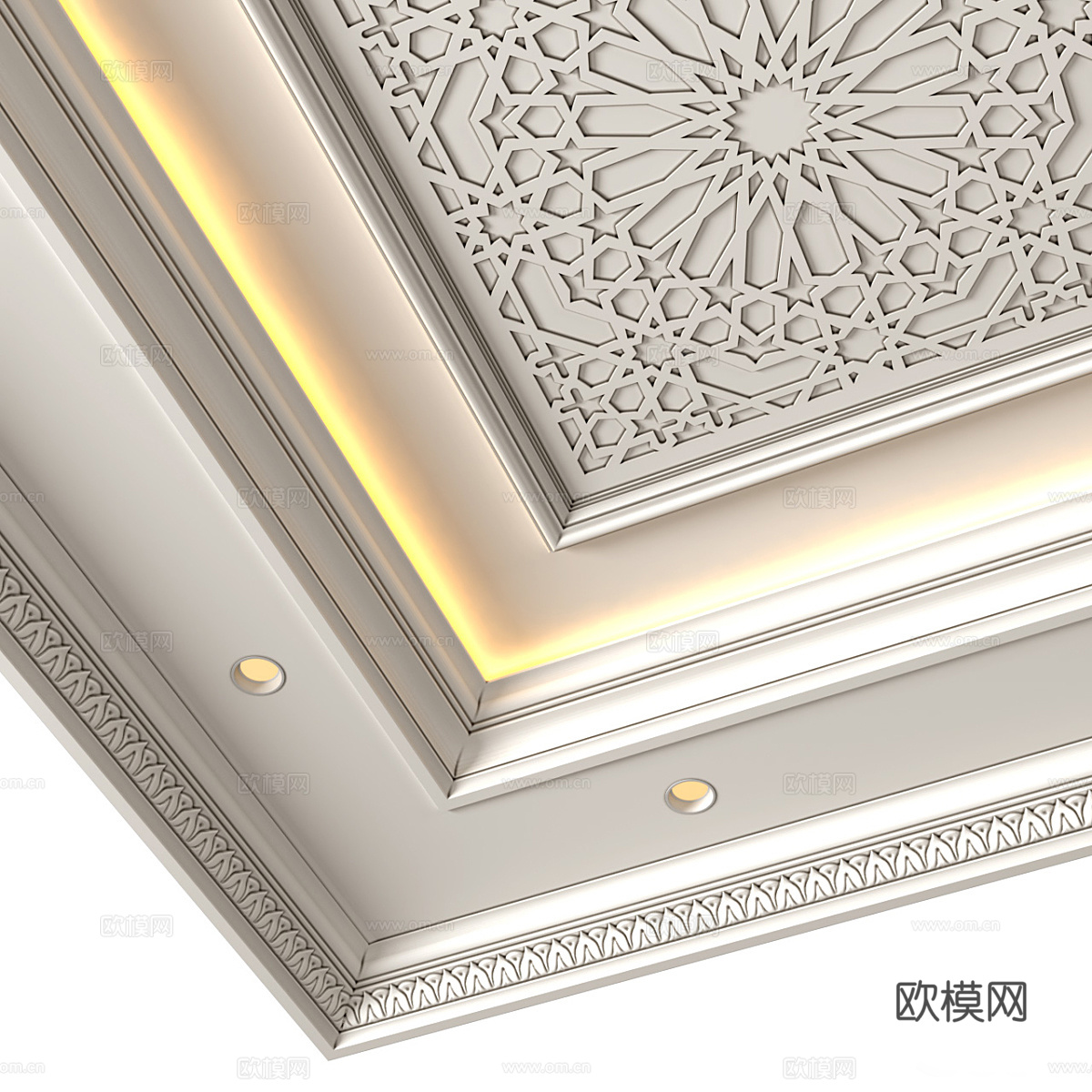 阿拉伯古典天花吊顶3d模型